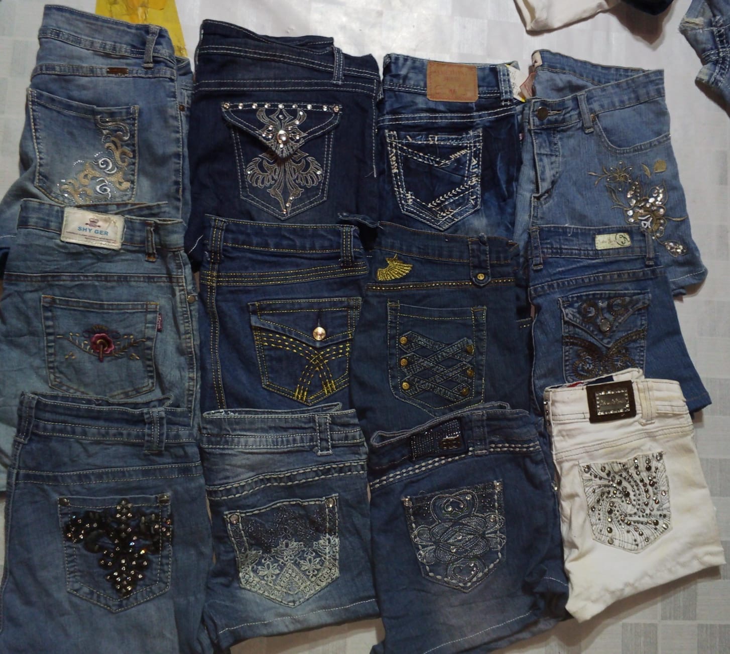 AMETHYST AND OTHER MIX BRANDS MINI SHORTS (ID 1131)
