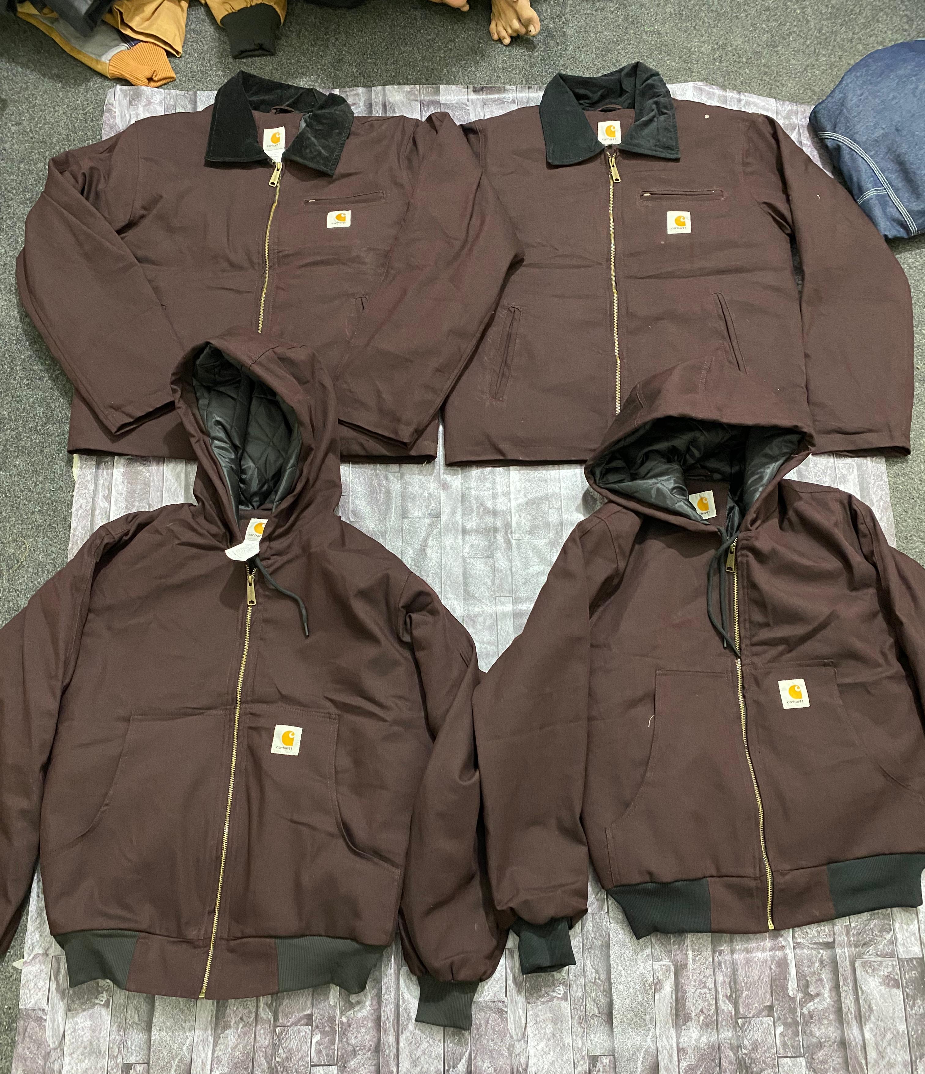 Vestes Carhartt Detroit et Active Rework Style - Marron