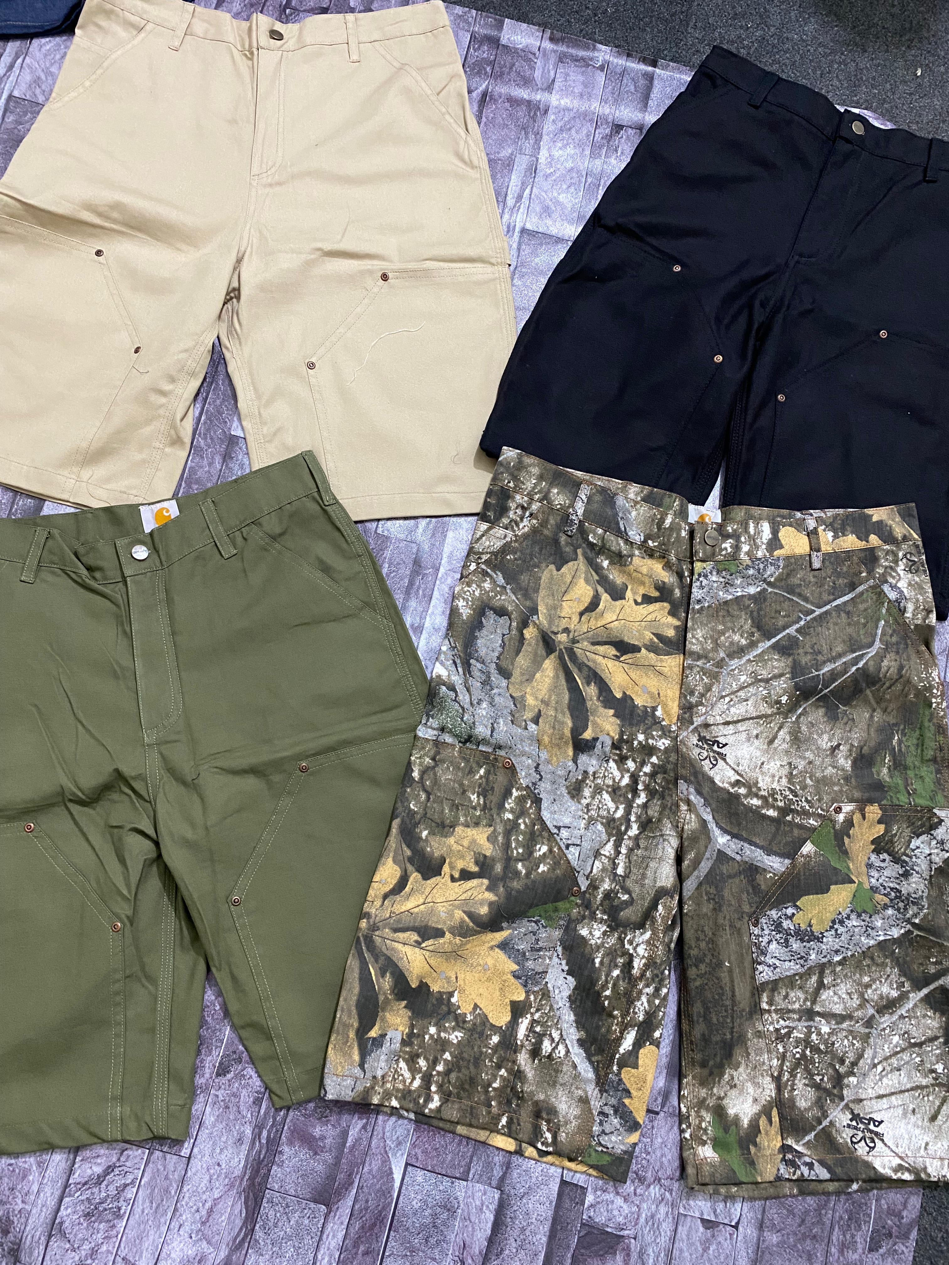 Shorts Carhartt Rework à Double Genou Couleurs Mélangées