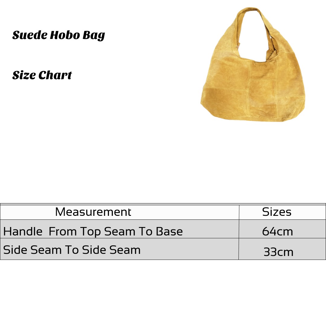 SS25 Upcycled Suede Hobo Bag