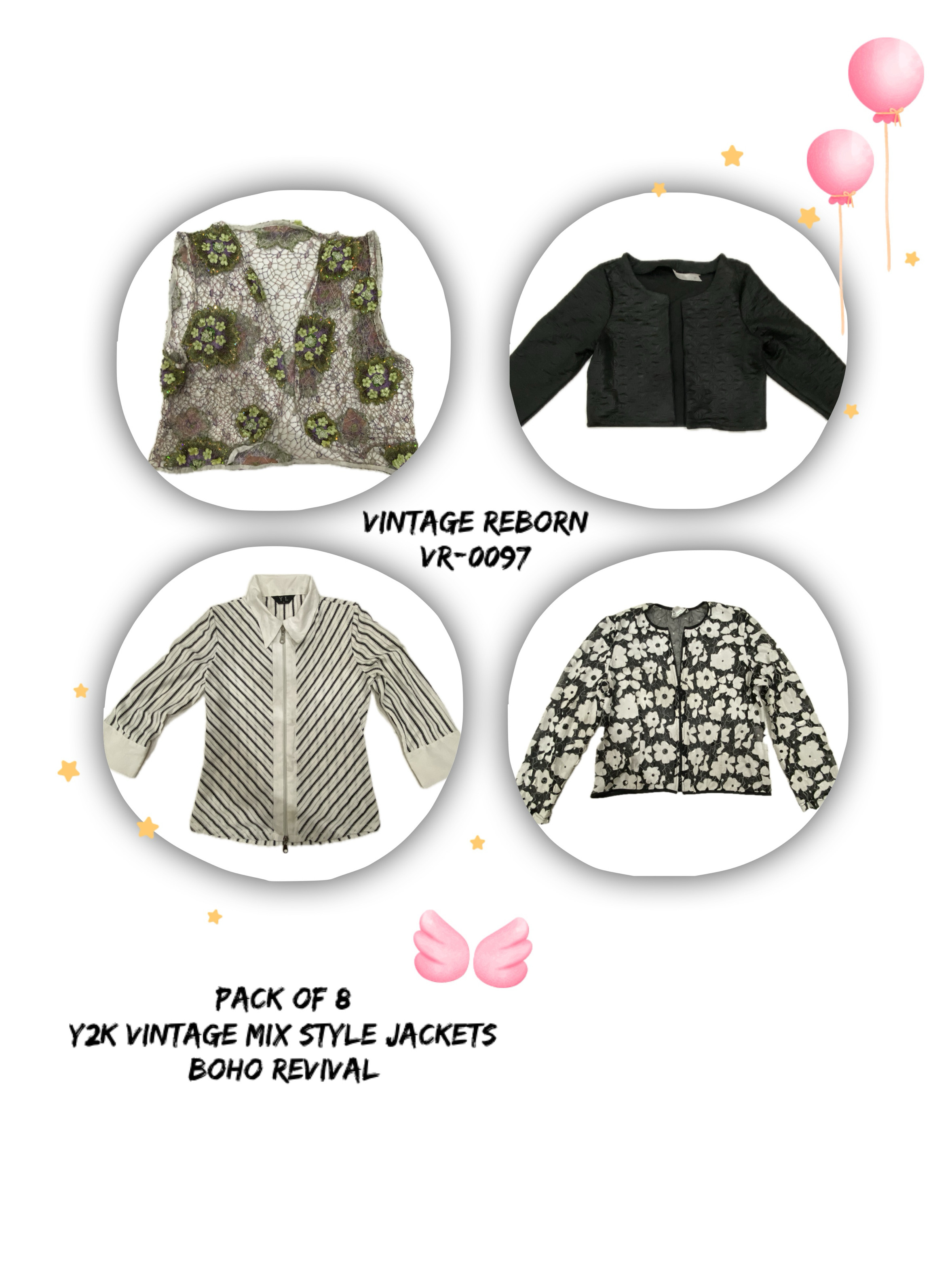 Y2K Boho Jacken Mix: Vintage Revival Jacken (VR-0097)