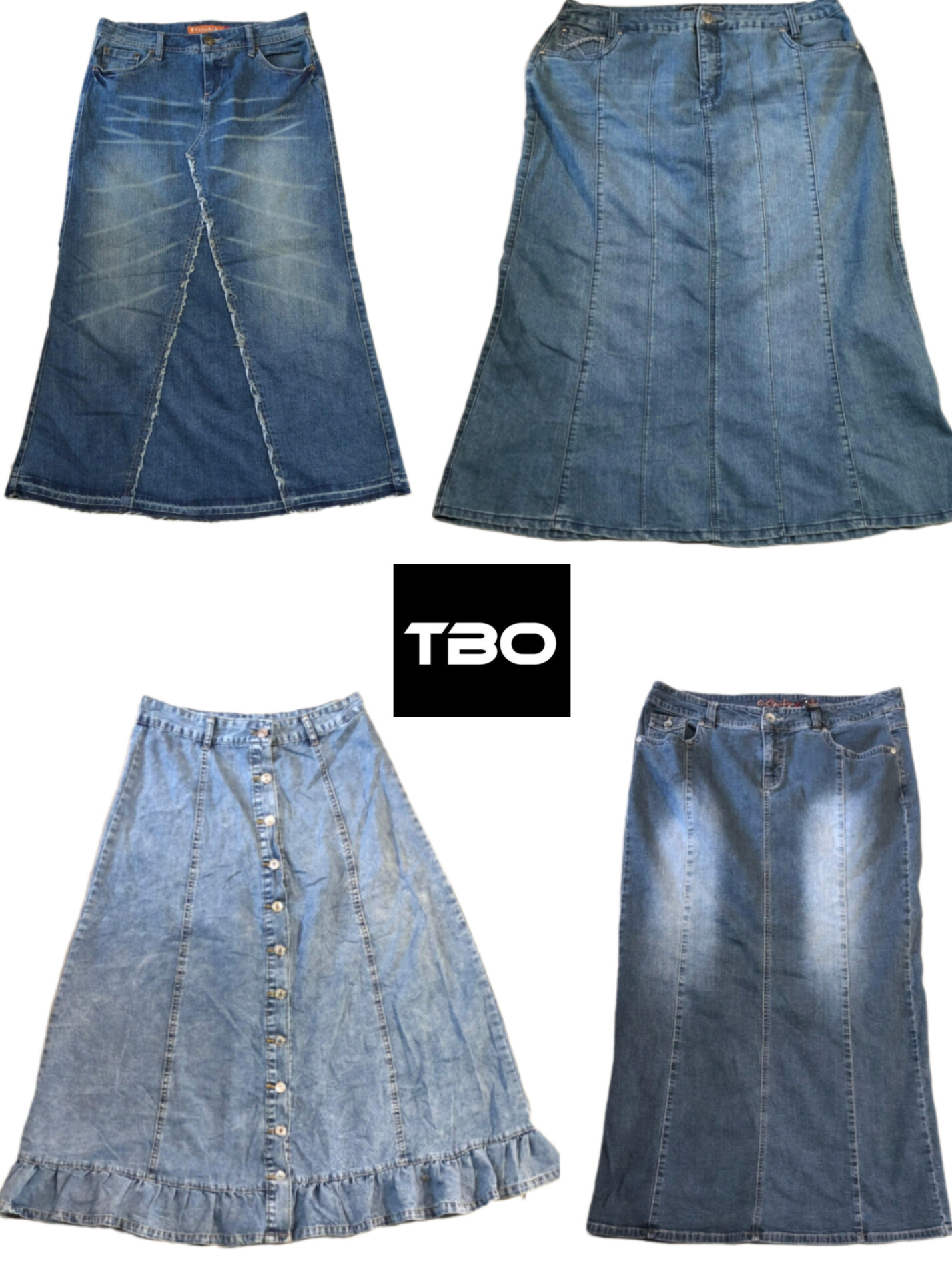 Jupes maxi en denim