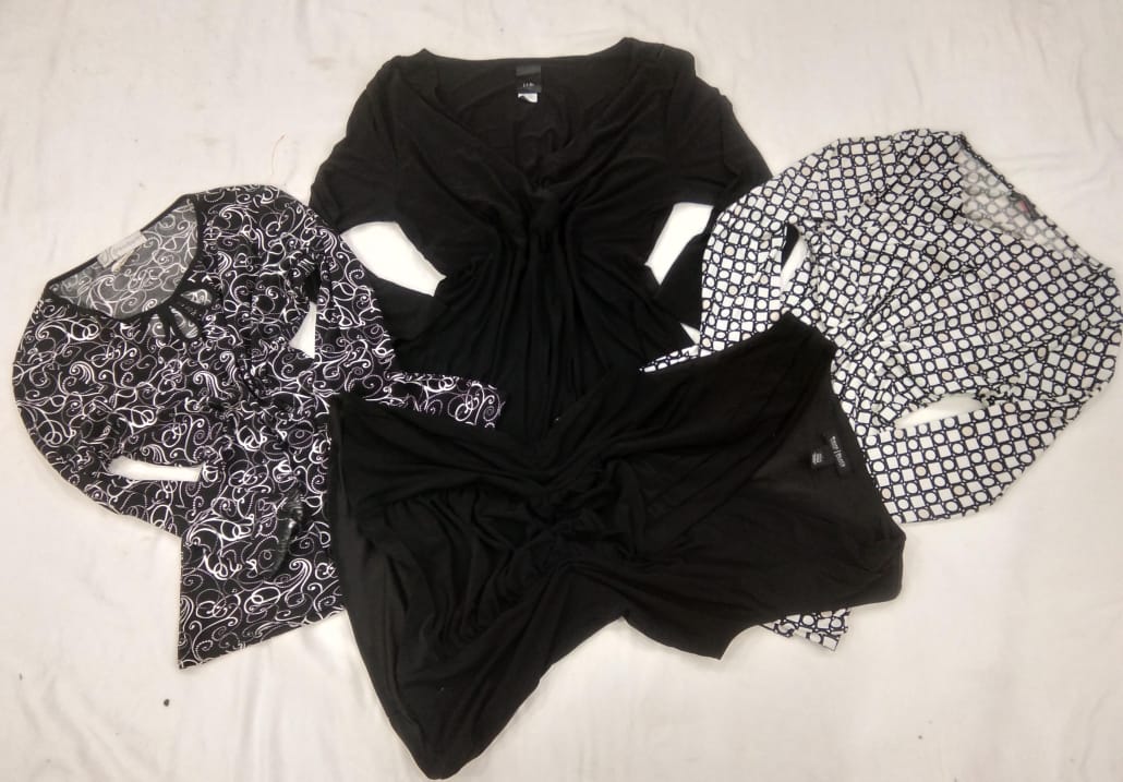 IQ0414 Y2k monochrome italienische Tops
