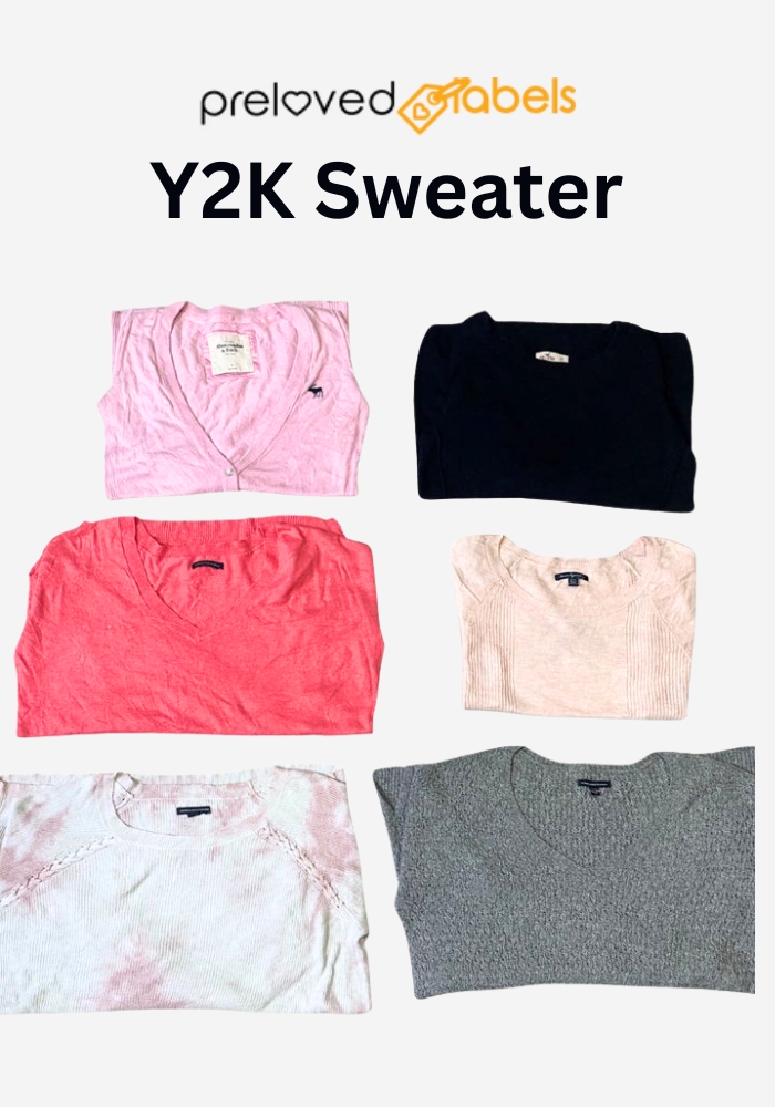 アメリカンイーグル、エアロポステール & ホリスター – ミックスブランドY2Kセーター（女性用）