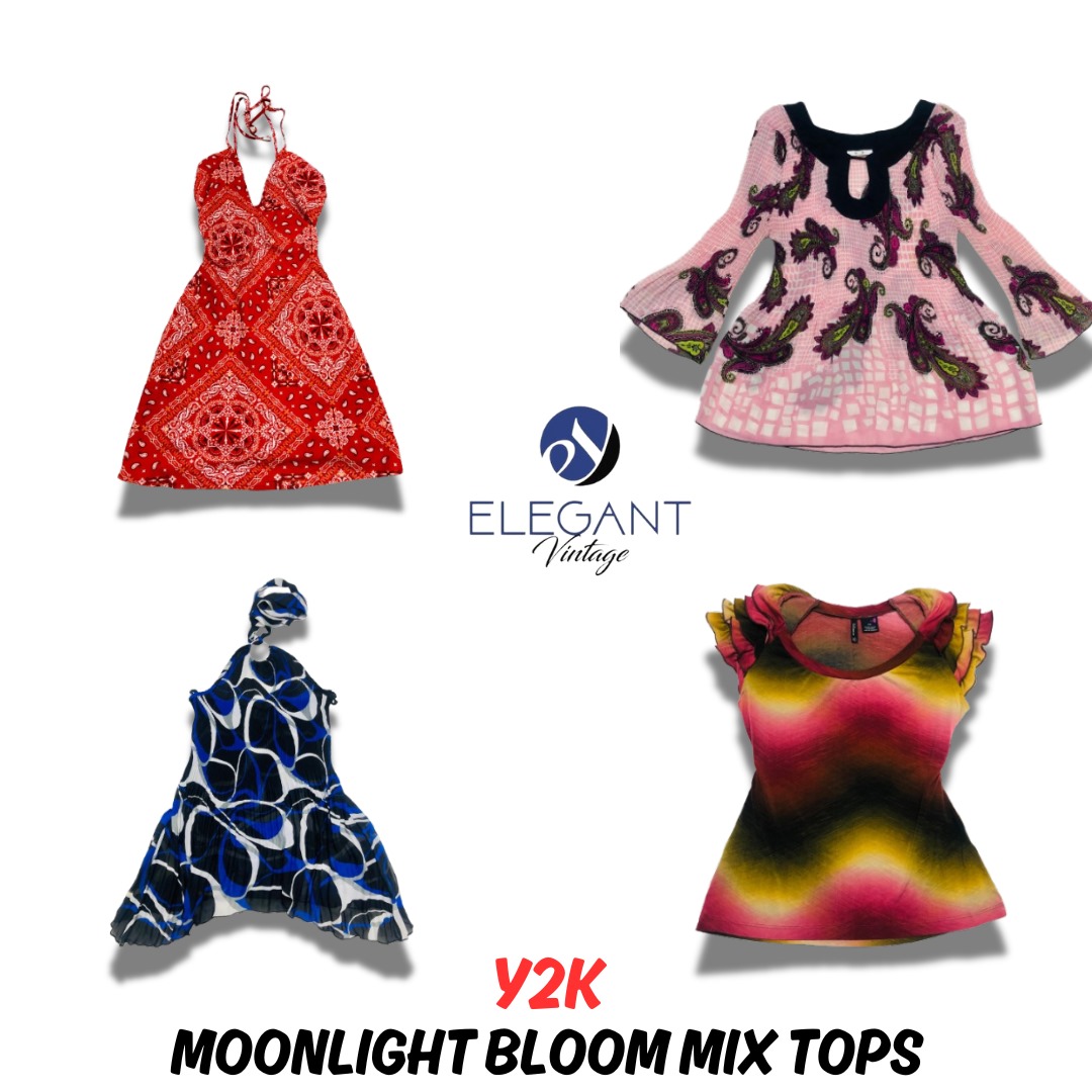 Y2K Moonlight Bloom Mix Tops - EV0644