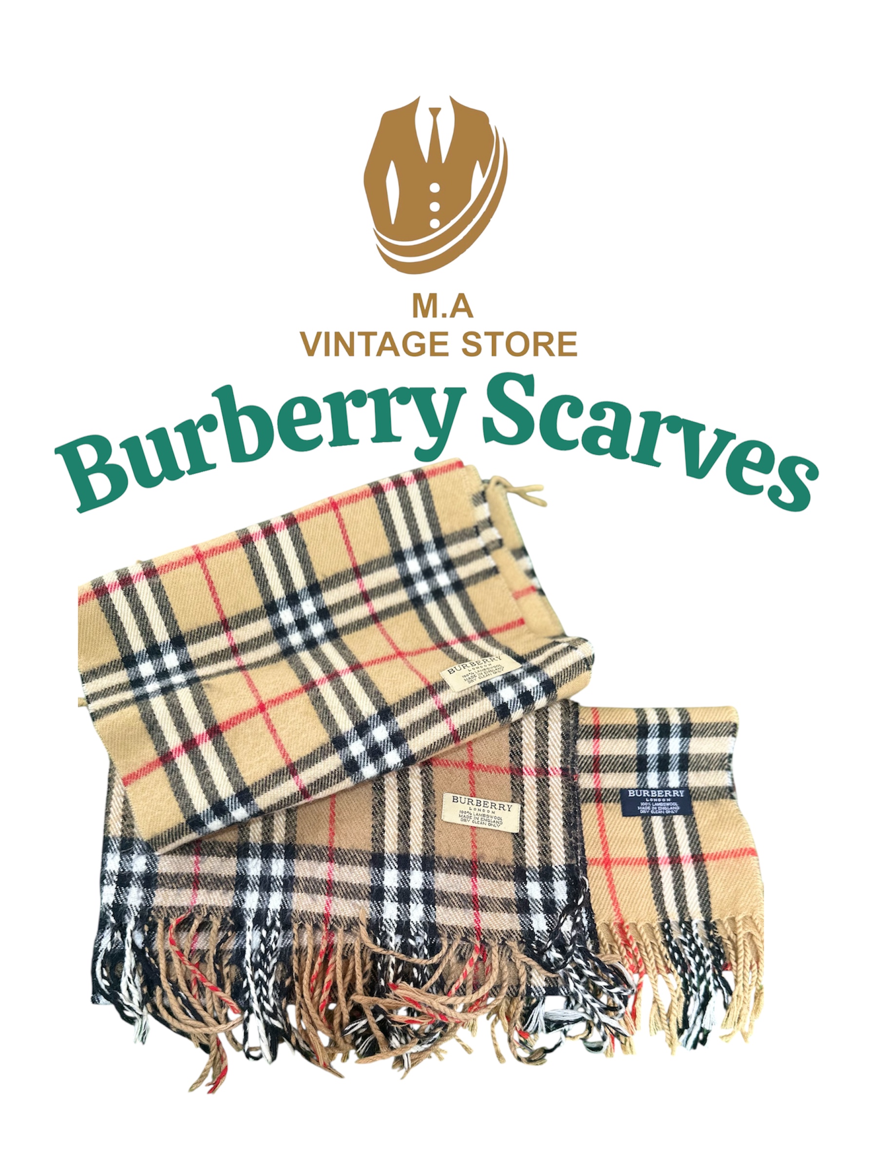 Branded Burberry Scarves