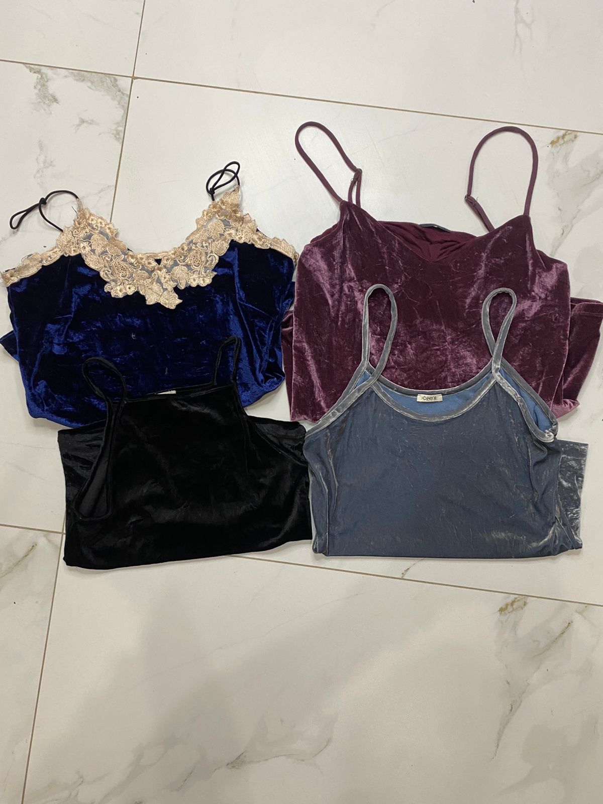 Conjunto misto de Tops de Camisola de Veludo Y2k sv 42