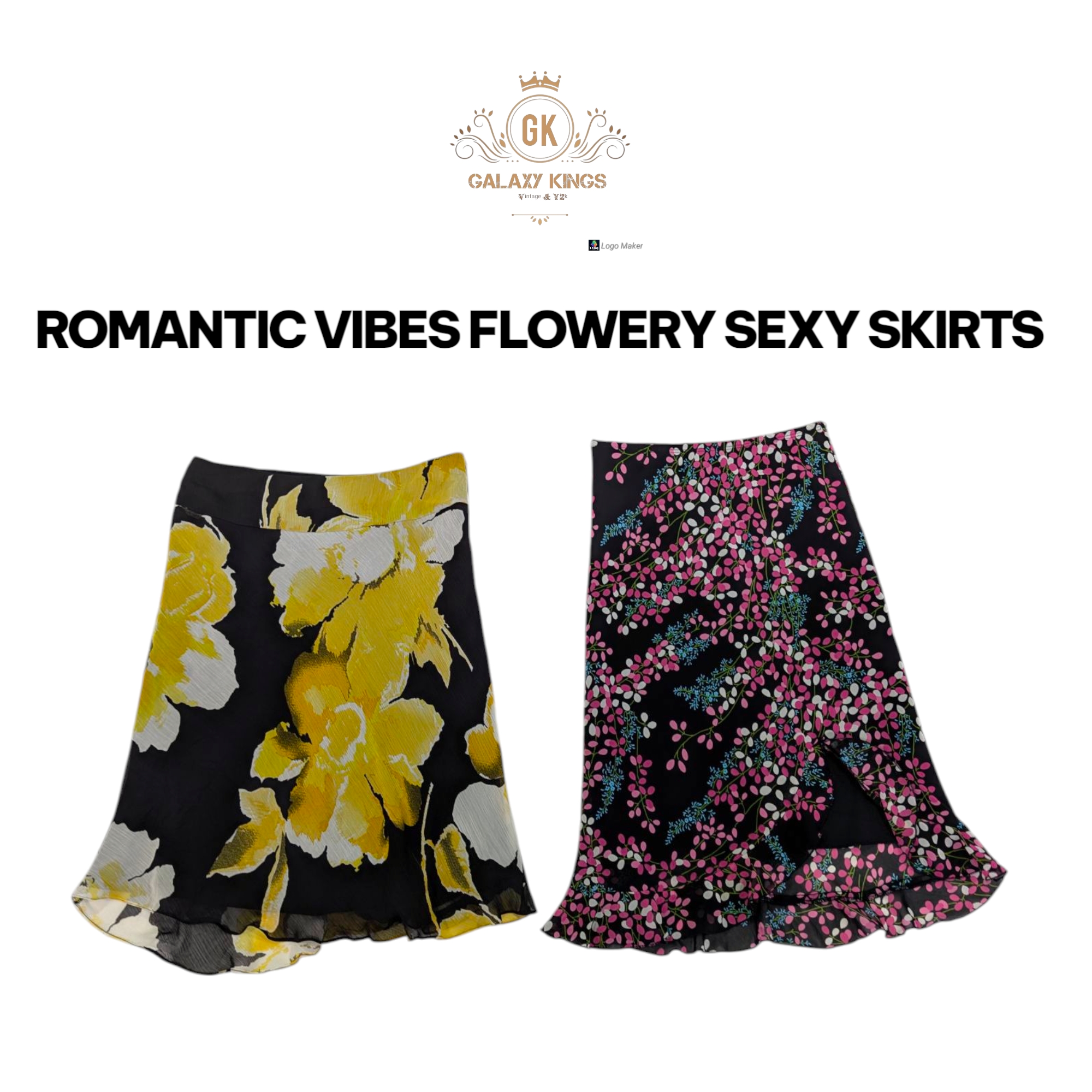 Gonne Poliestere Sexy Floreali Romantiche