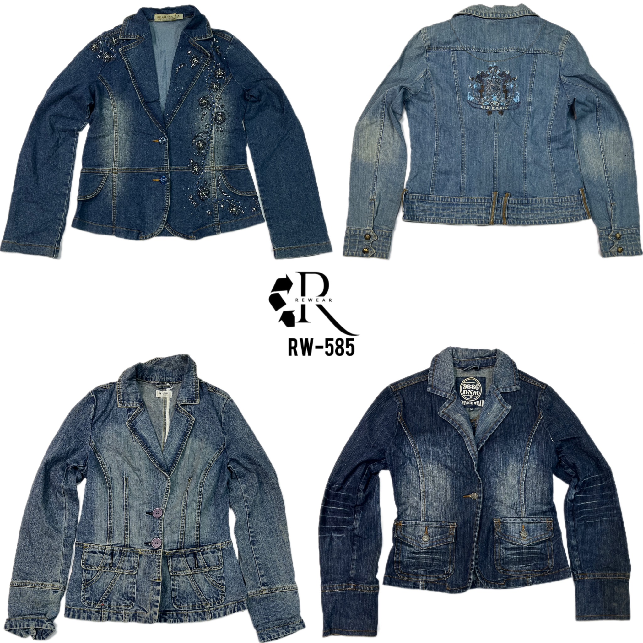 Y2K Bestseller Denim Blazer Jacken (RW-585)
