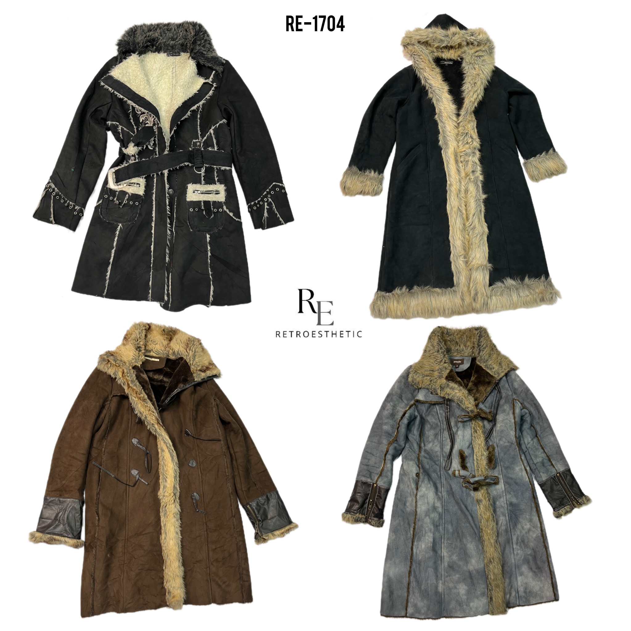 Y2K Vintage Style Unique Afghan Coats (RE-1704)