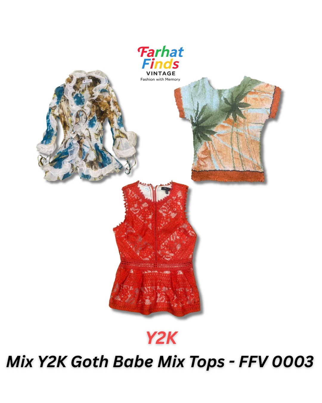 Mix Y2K Goth Babe Mix Tops - FFV 0003