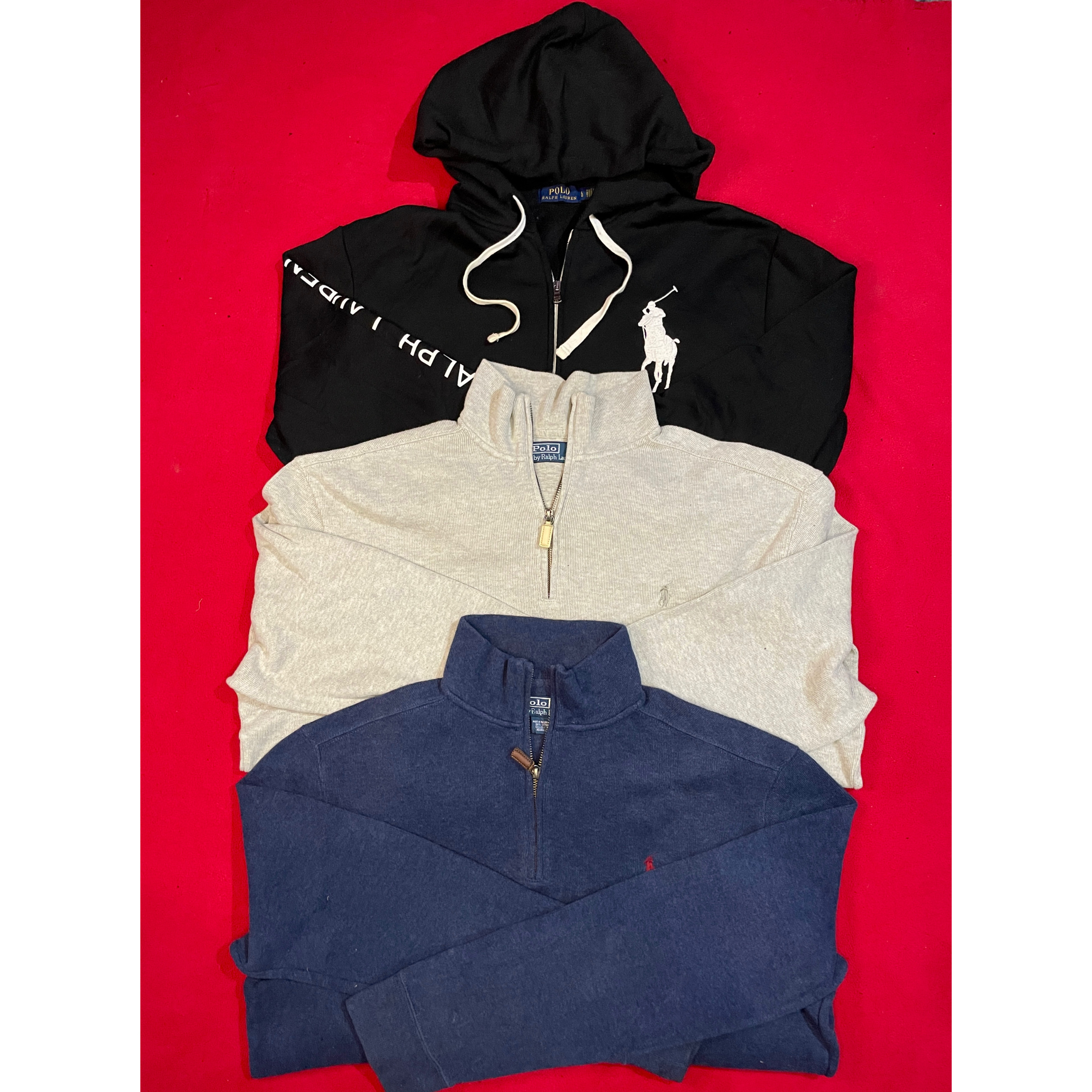 Ralph lauren quarter zip and full zip