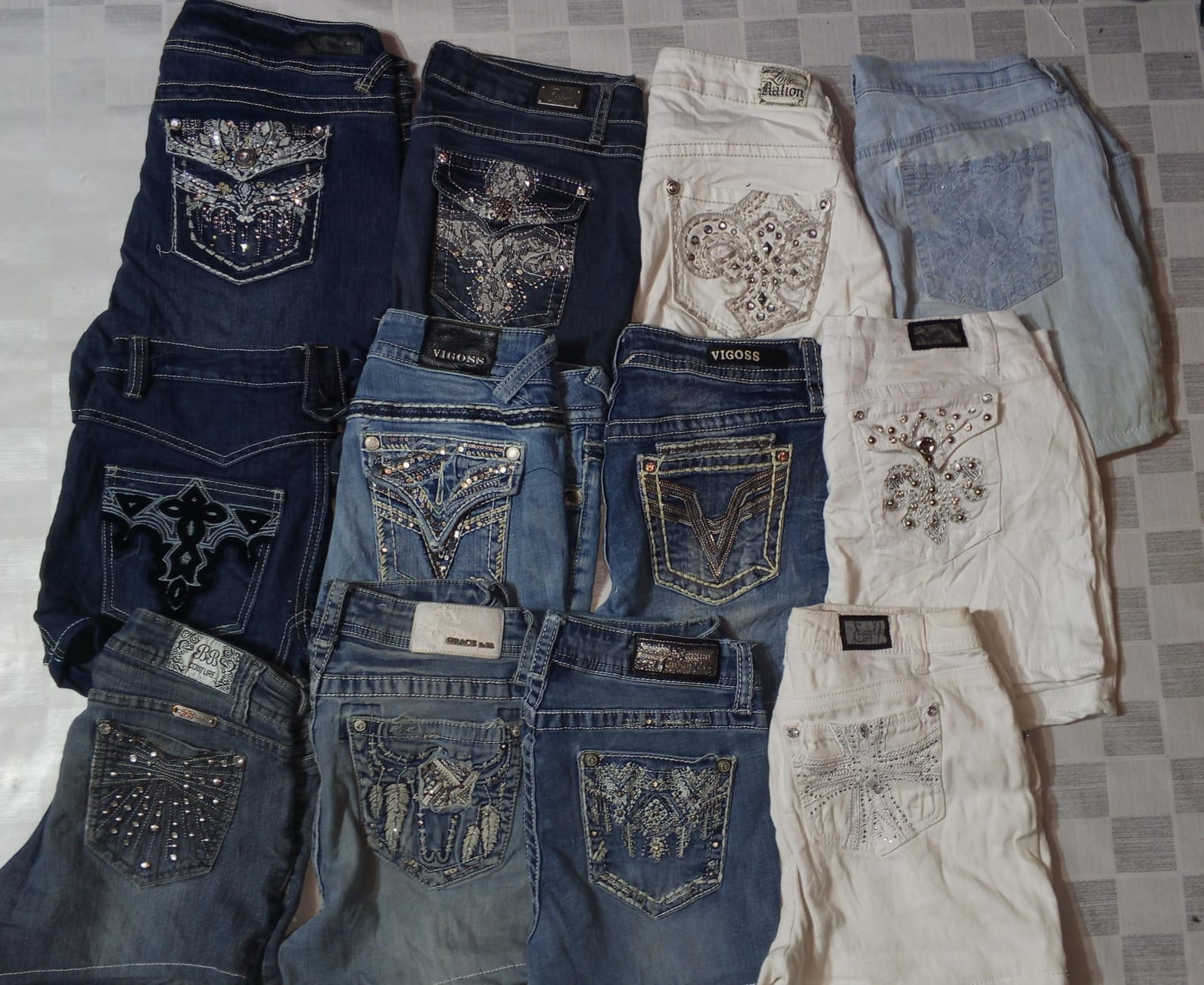VIRGOSS AND OTHER MIX BRANDS MINI SHORTS (MD 1224)
