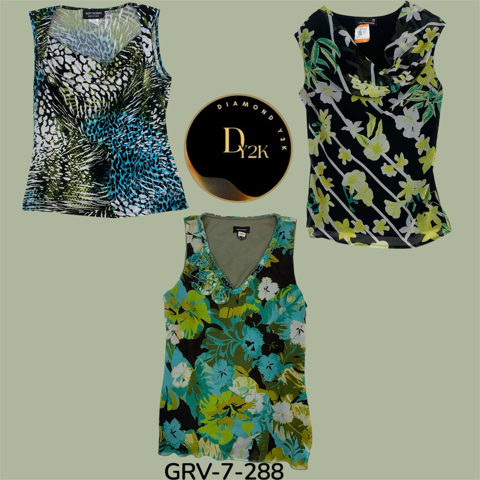 Short sleeve poly blouse (GRV-7-288)