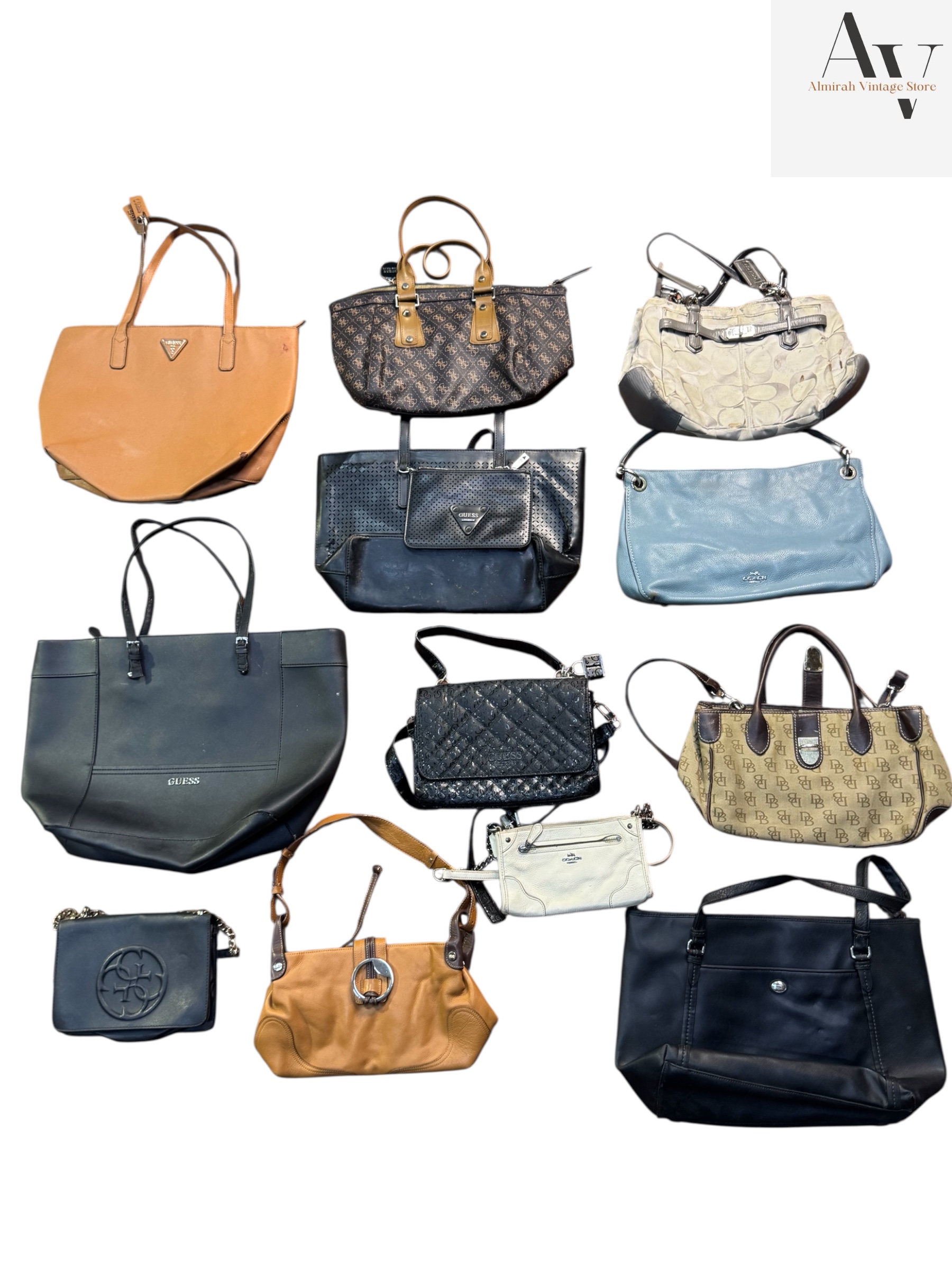 Guess, Coach, Balenciaga Taschen