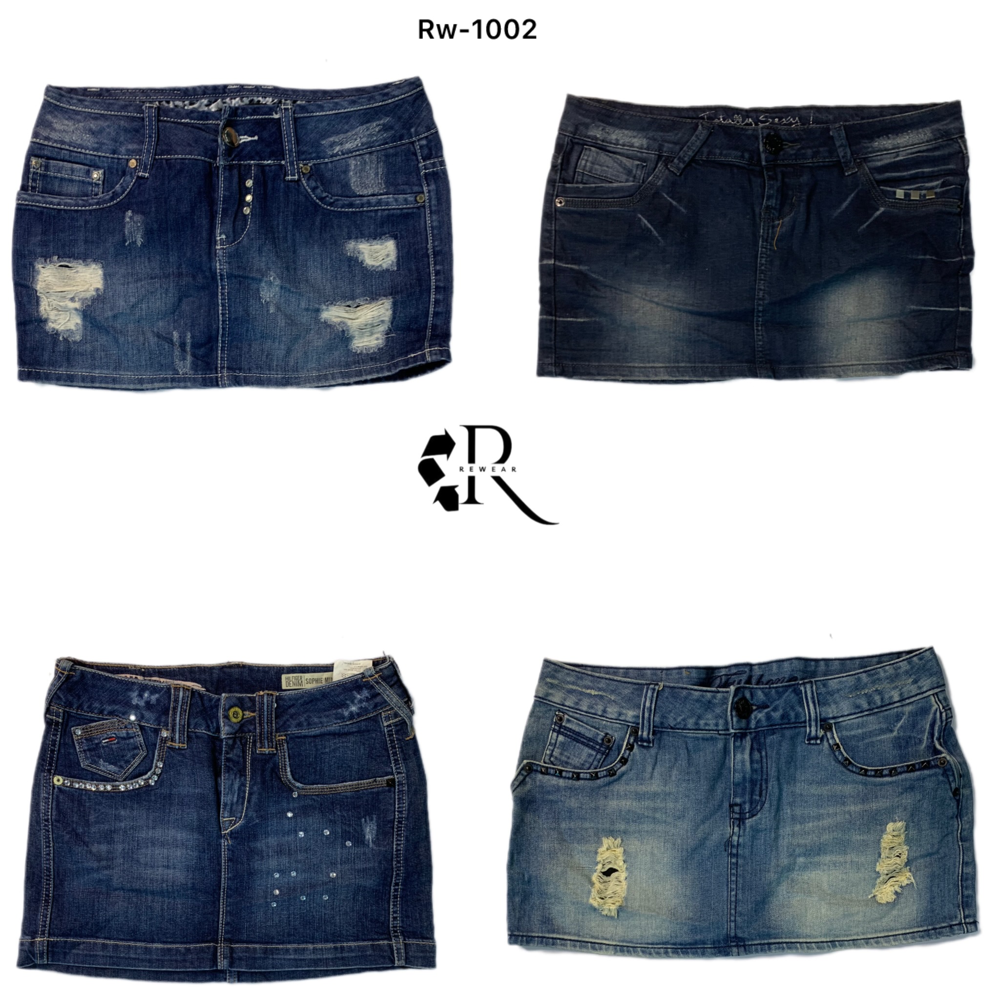 Y2K Paris Hilton Denim Mini Skirts(RW-1002)