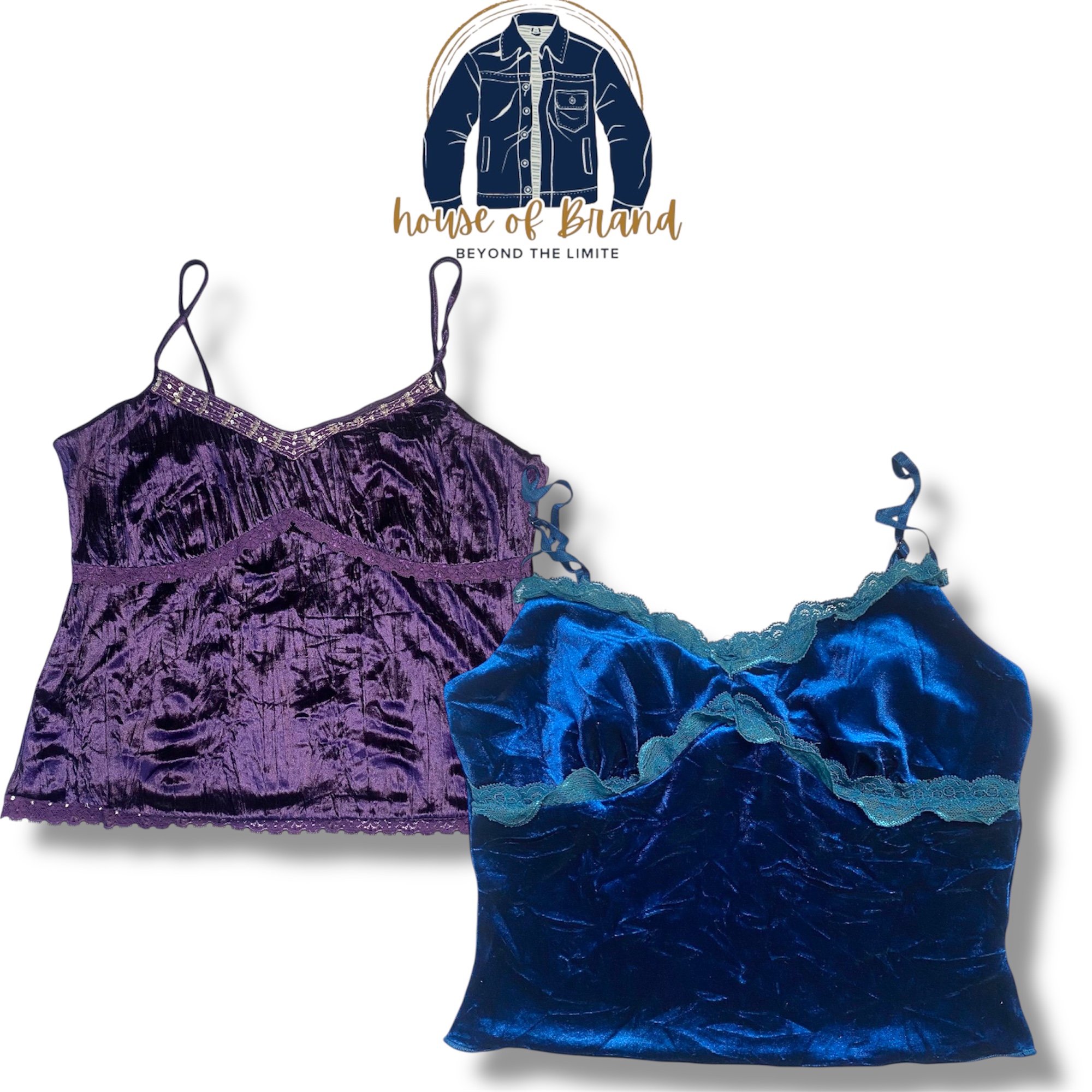 Camisole in velluto Y2k