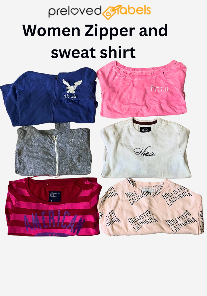 Y2K Mixed Branded Women’s Zipper & Sweatshirt Wvc: 317
