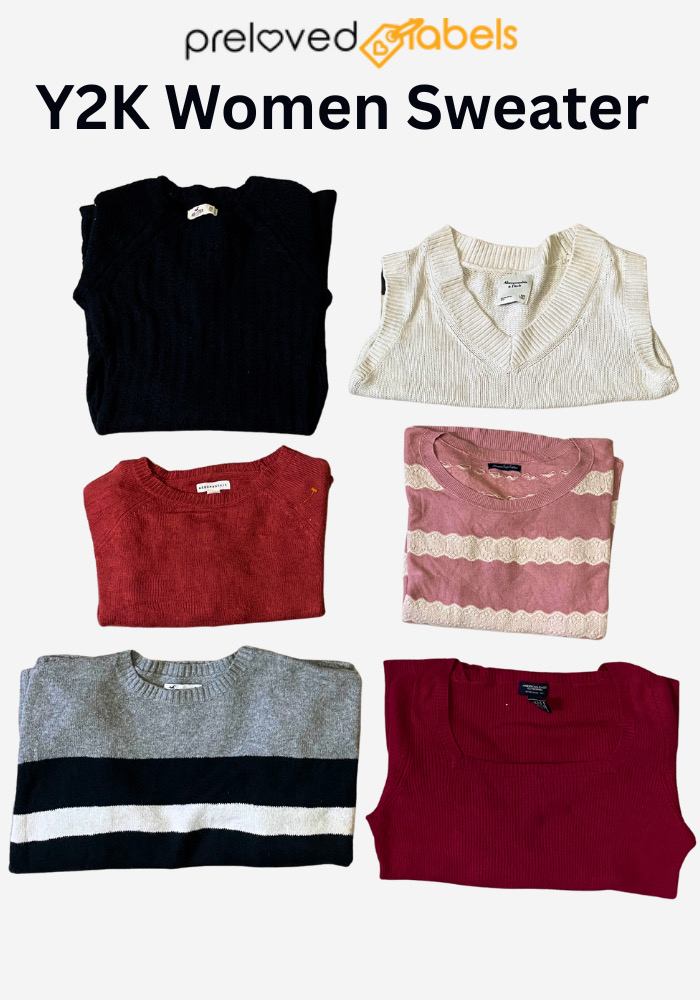 Lot de pulls pour femmes de marque mixte Y2K – 10 pièces : Wcv : 311