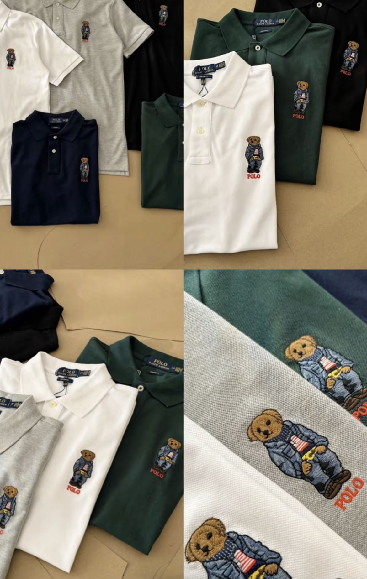 Ralph Lauren Polo Shirts maglietta orso di peluche