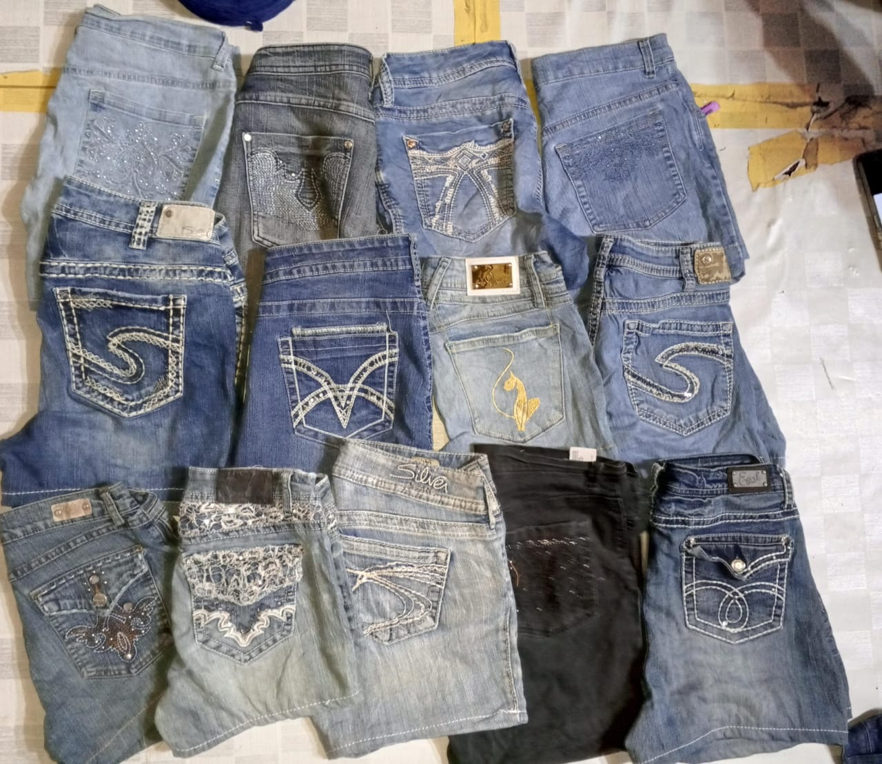 SILVER AND OTHER BRAND MINI MICRO SHORTS (MR710)