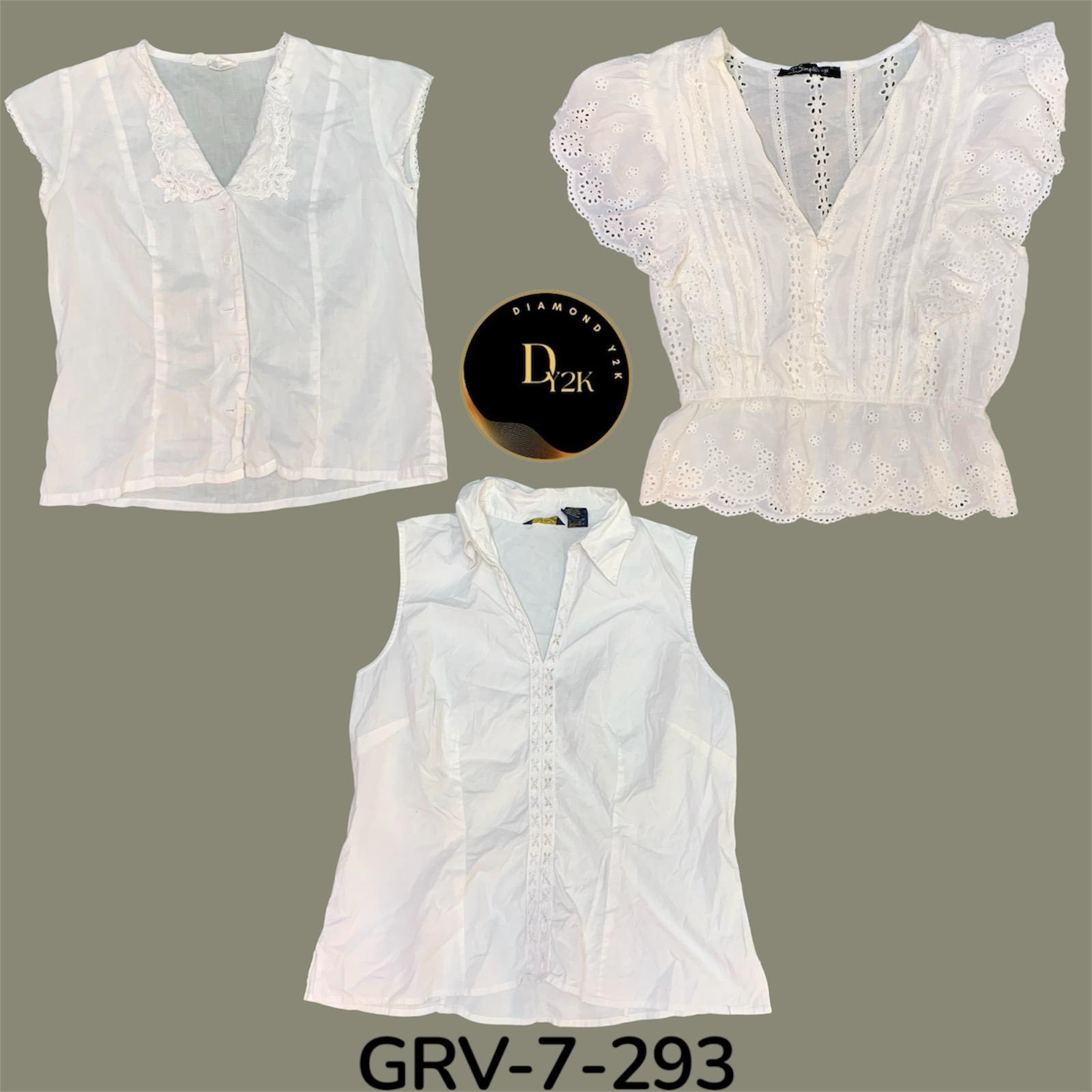 Cotton short sleeve blouse (GRV-7-293)