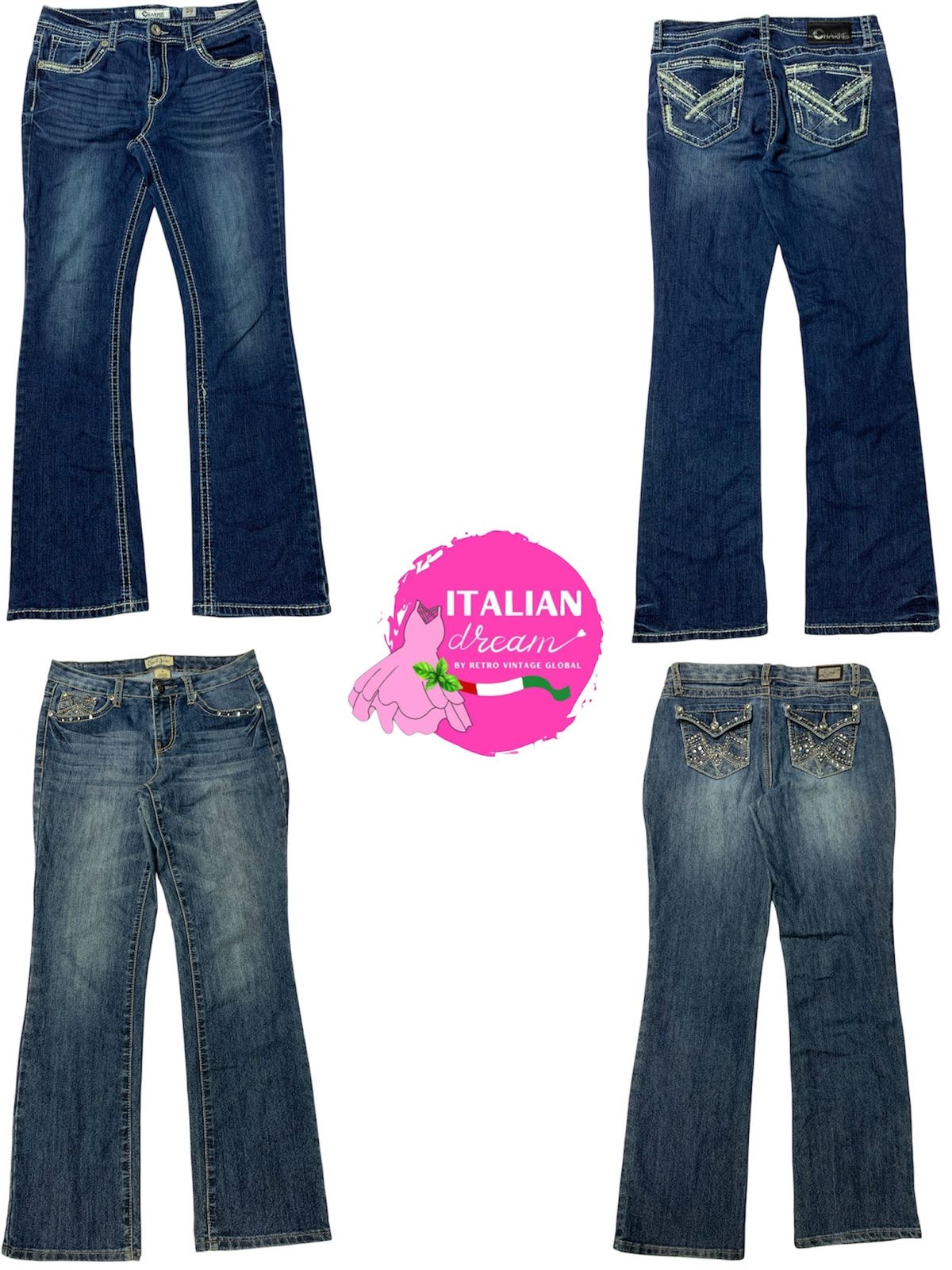 Y2K HOTSELLING EMBELLISHED JEANS