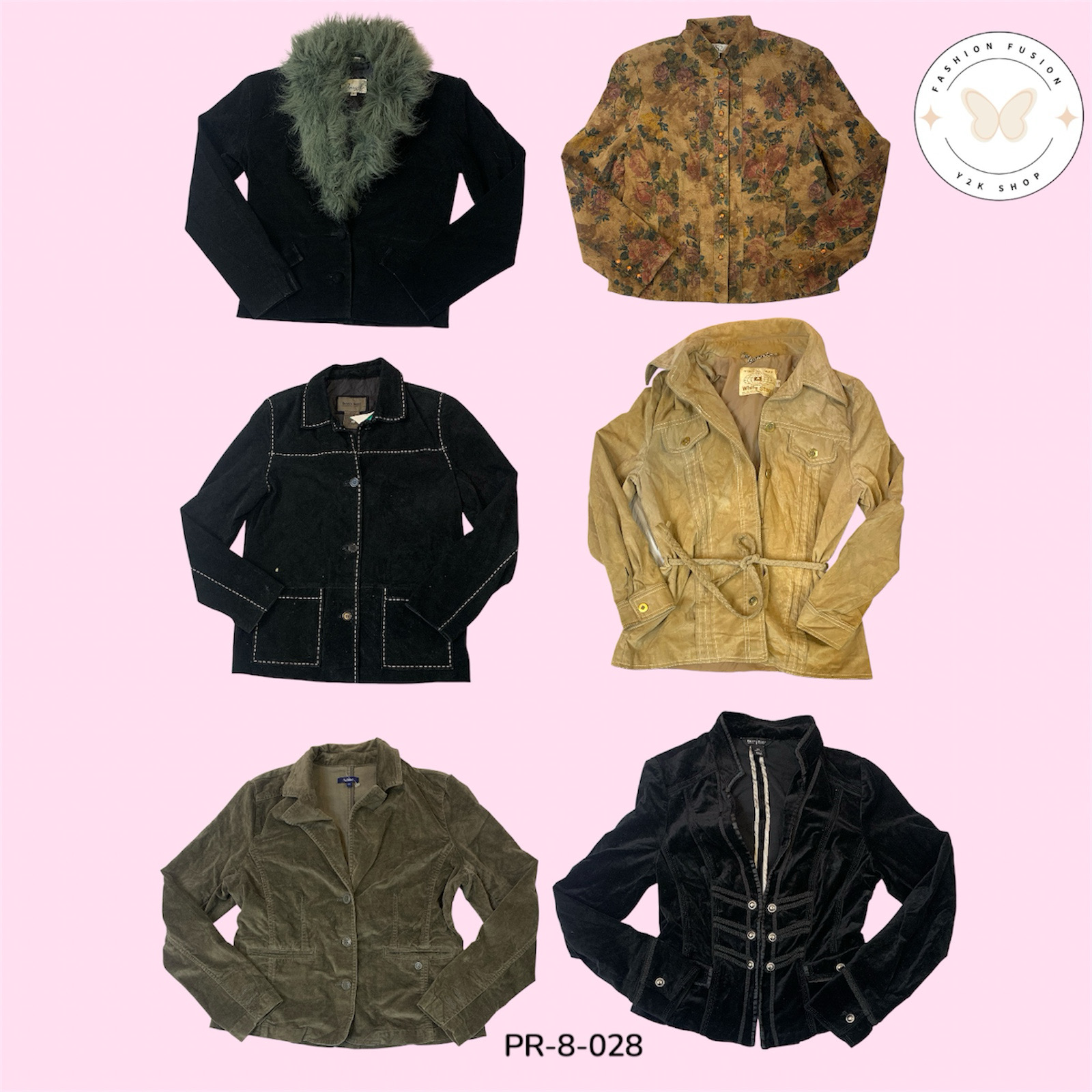Vegan Leather & Suede Patch Jacket – Urban Cool (PR-8-028)