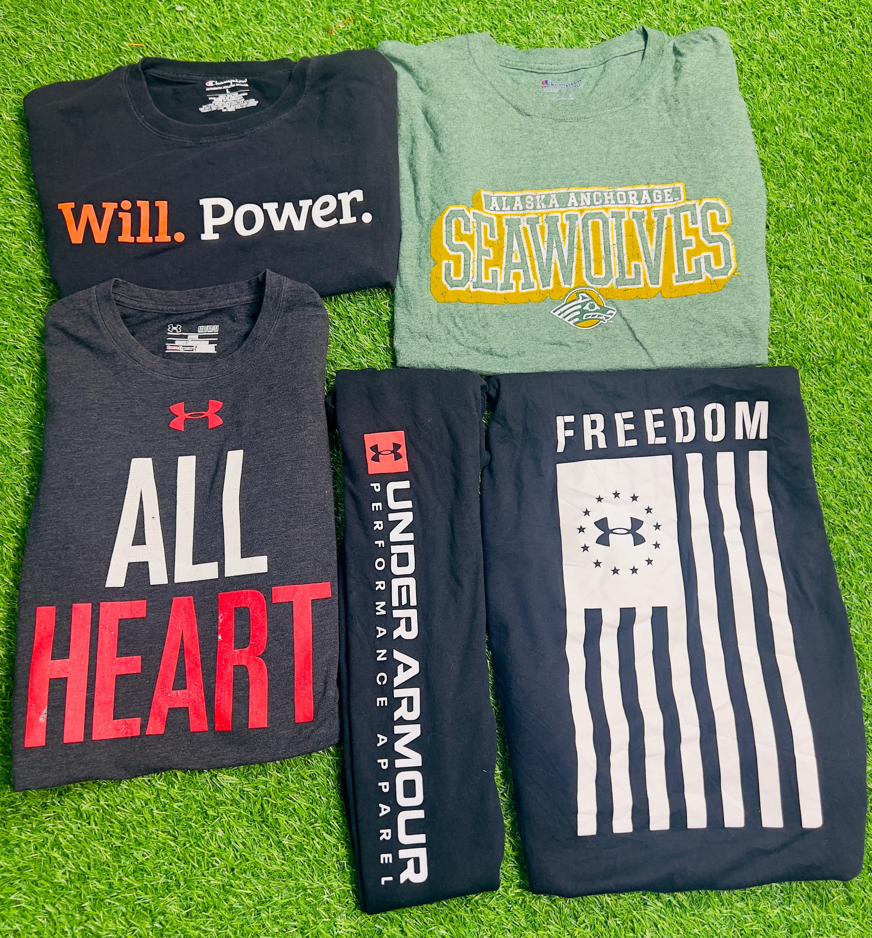 Under Armour und Champion T-Shirts