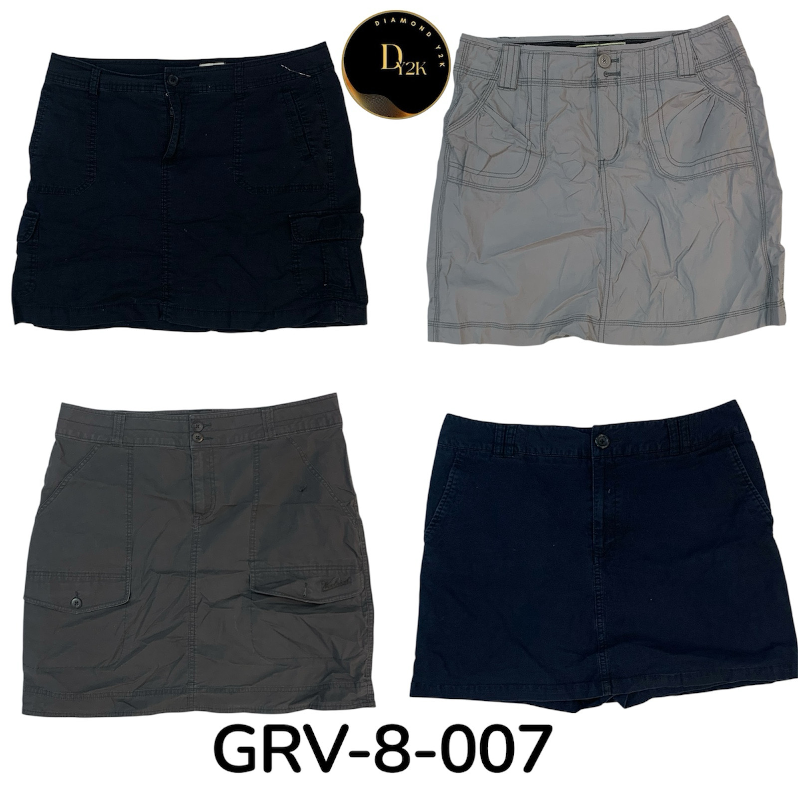 Y2K cargo midi skirt (GRV-8-007)
