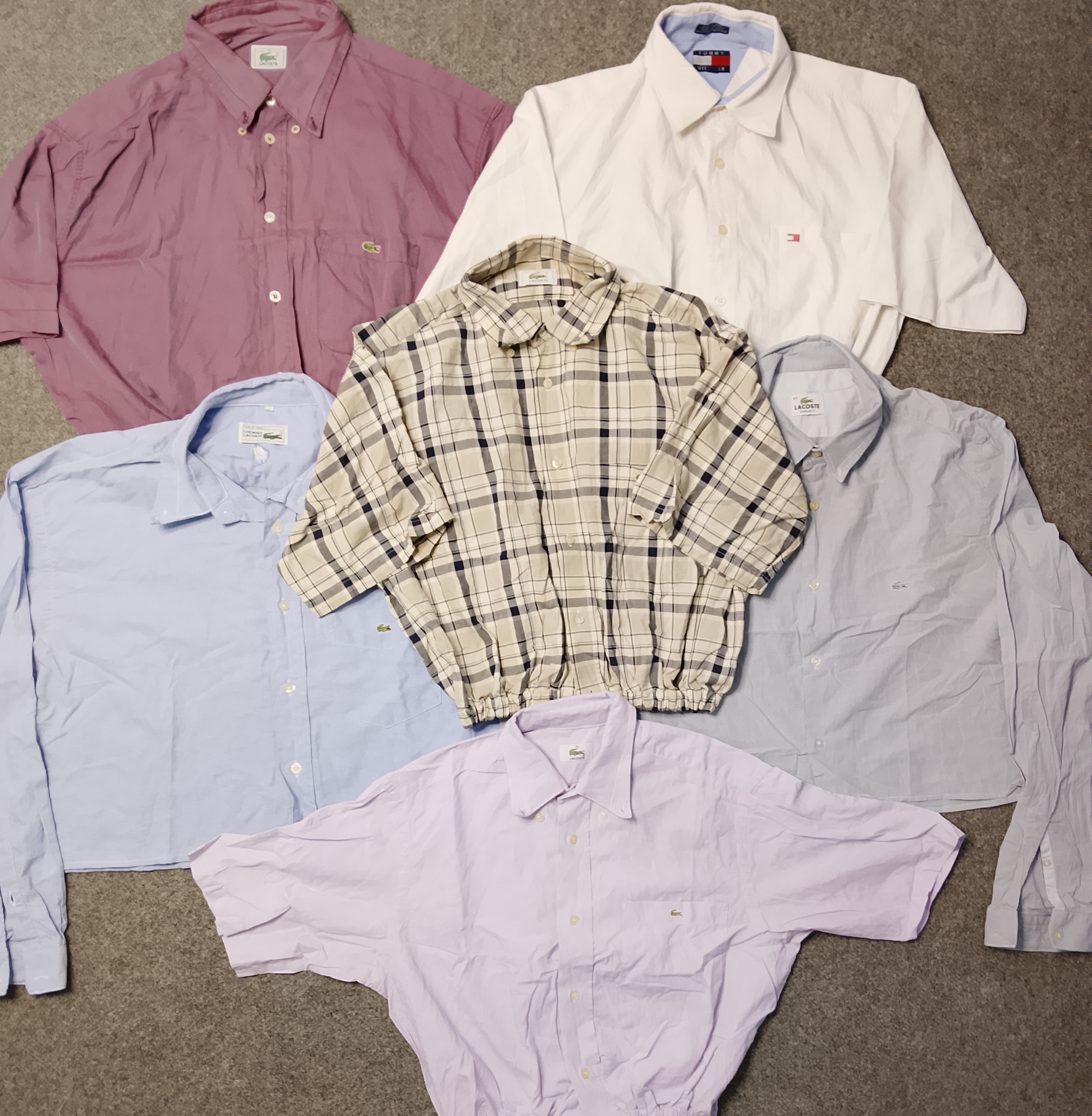 Lacoste upcycelte Cropped Tops