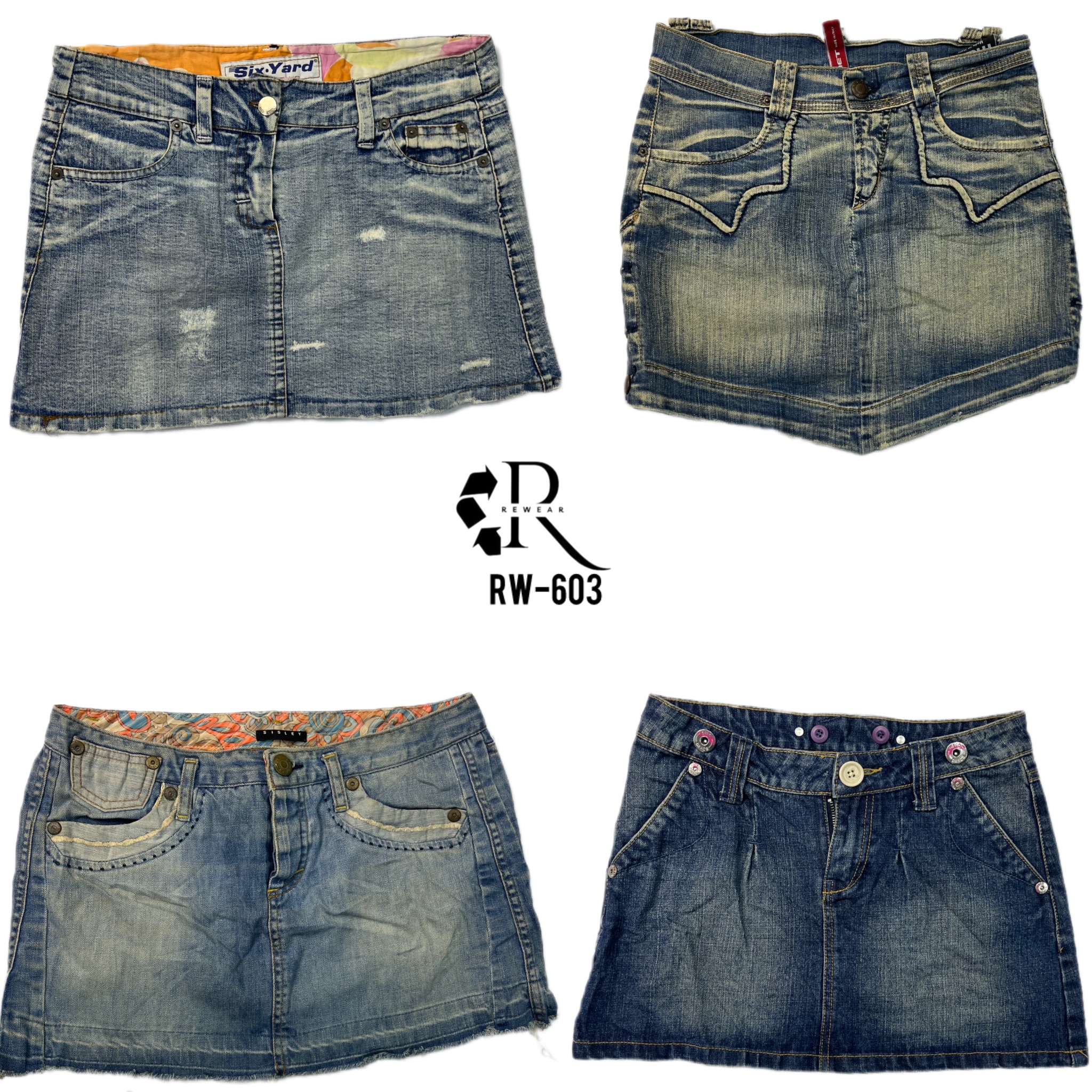 Y2K Britney Era Denim Mini Skirts (RW-603)