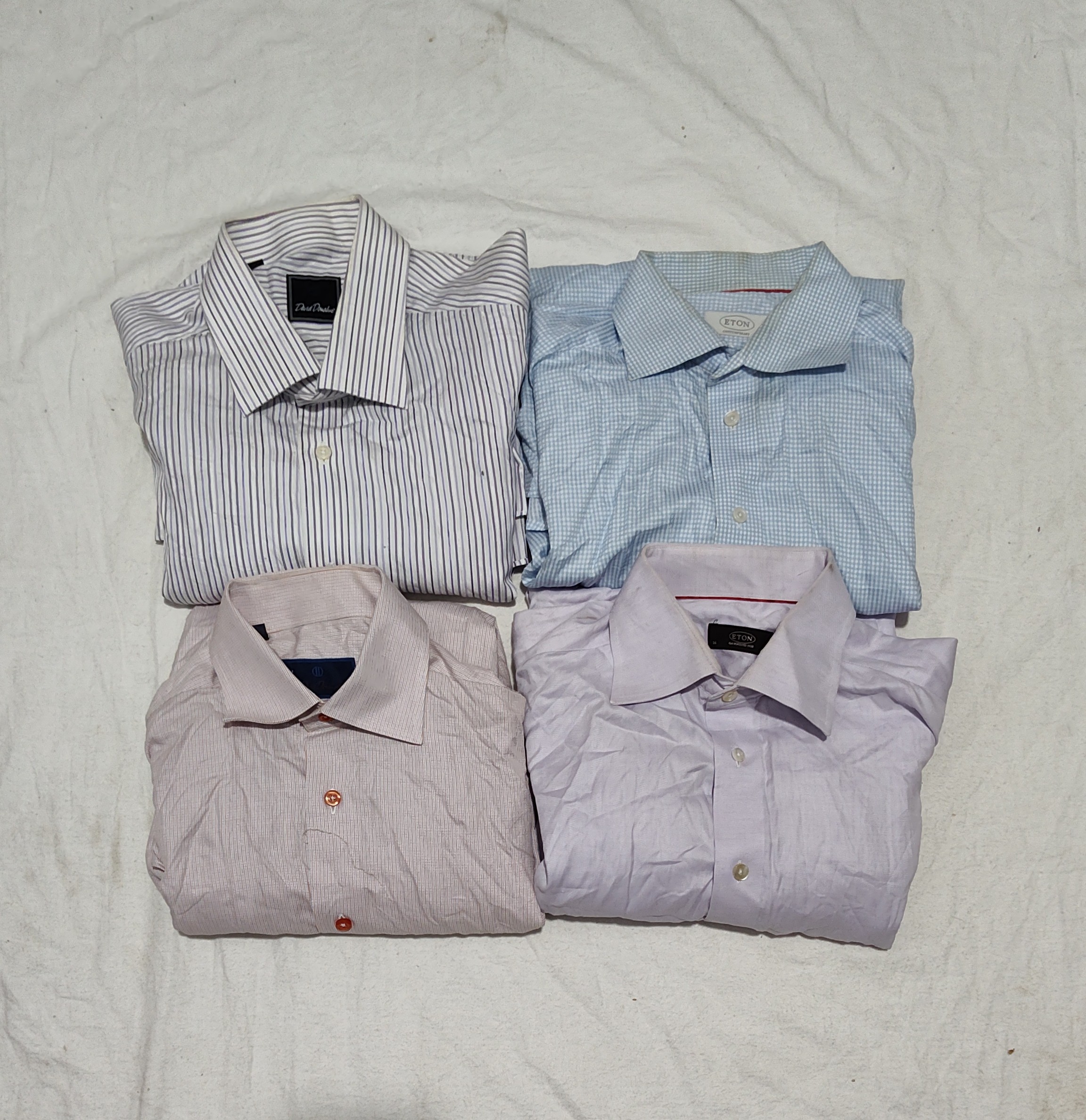 Camicie da uomo in cotone Eton e David Donahue