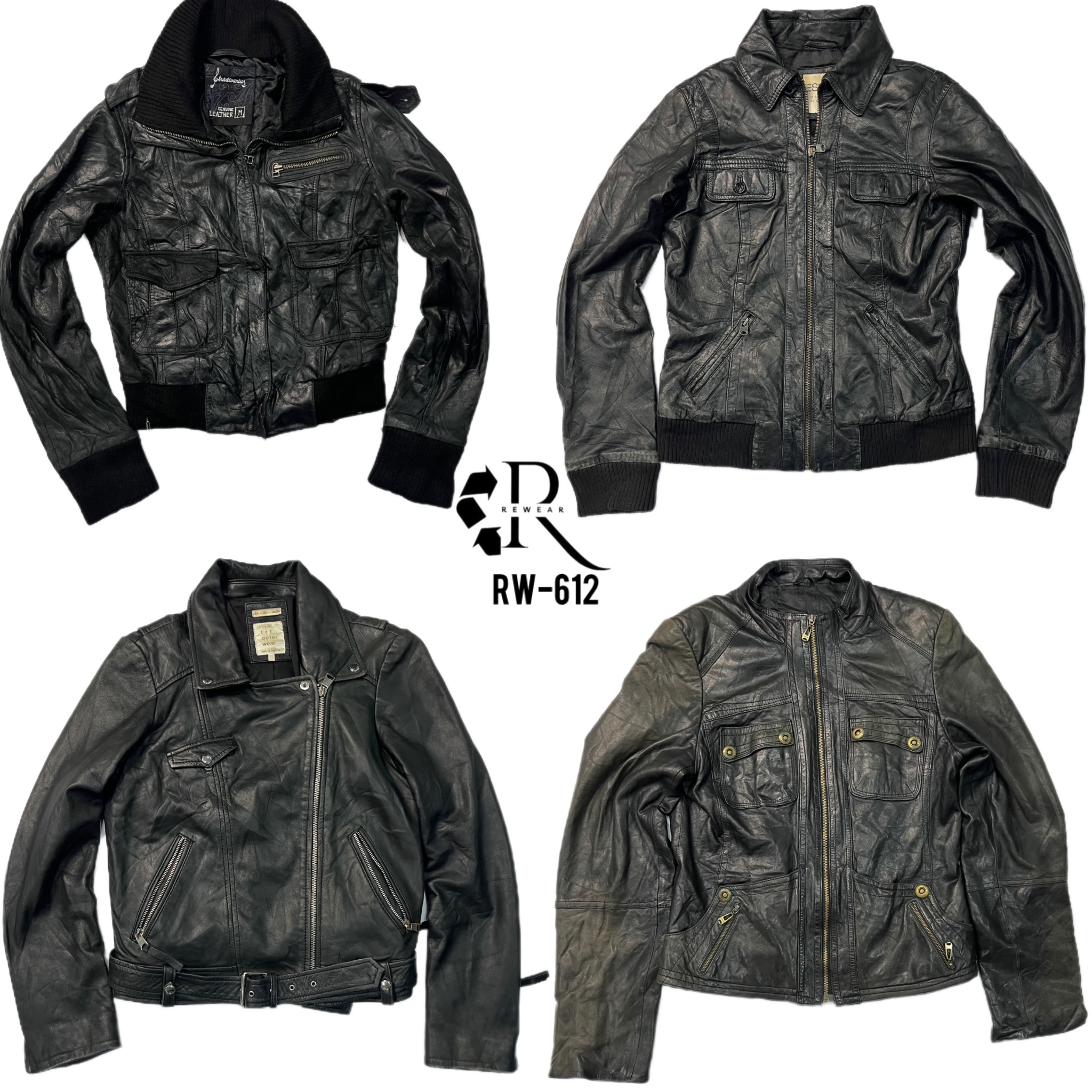 90’s/Y2K Cyber Girl Era Leather Jackets(RW-612)