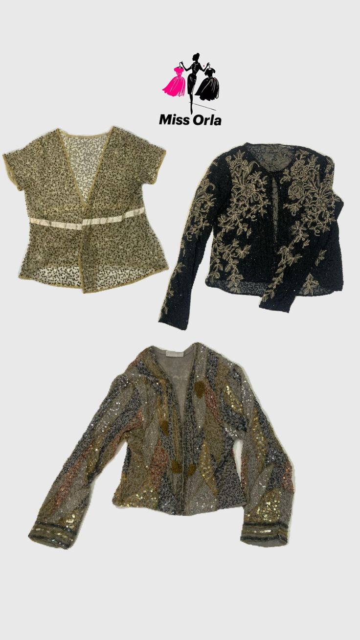 Beaded full sleeves blouse (M-036)
