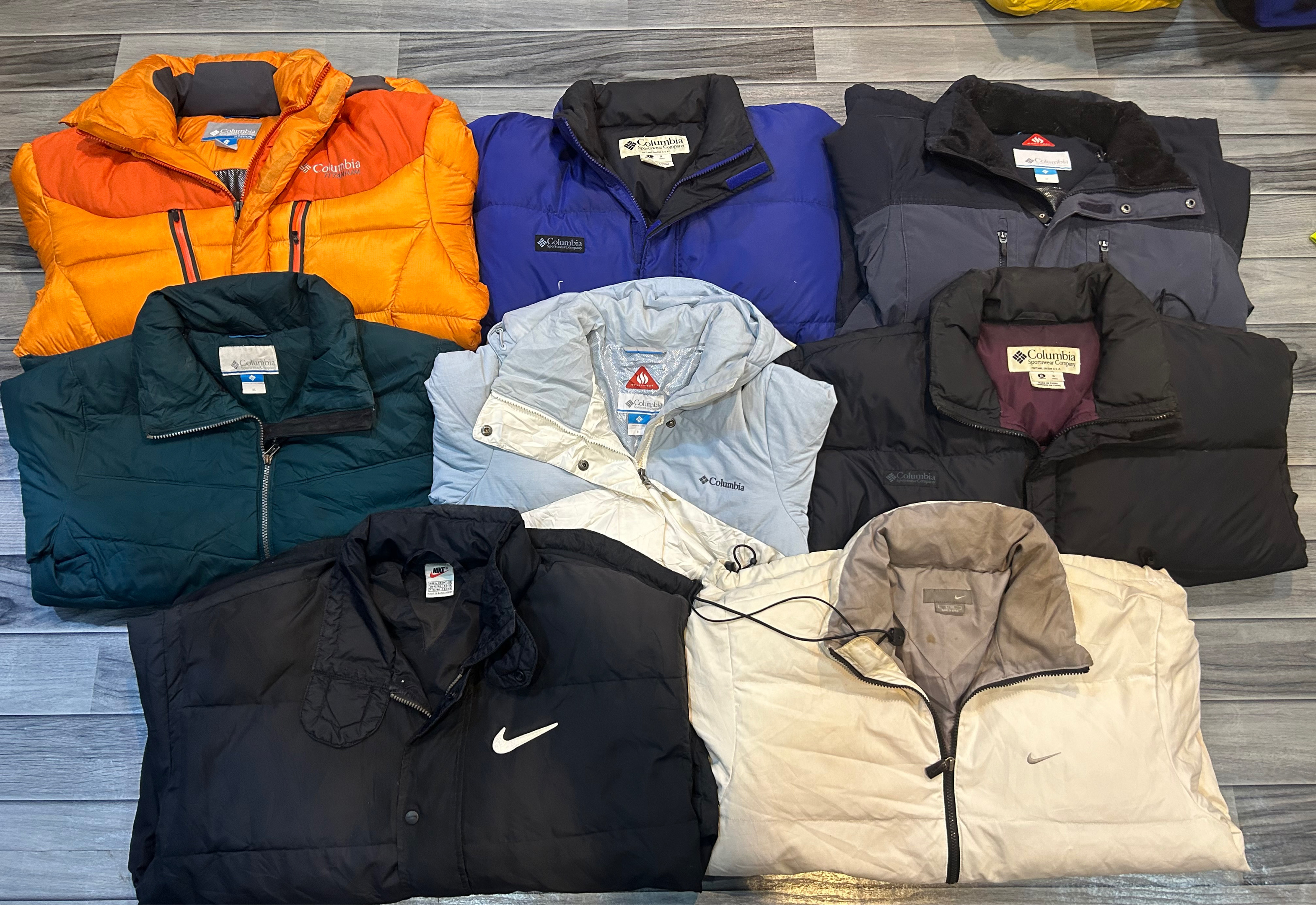 Columbia und Nike Daunenjacke pcs 8