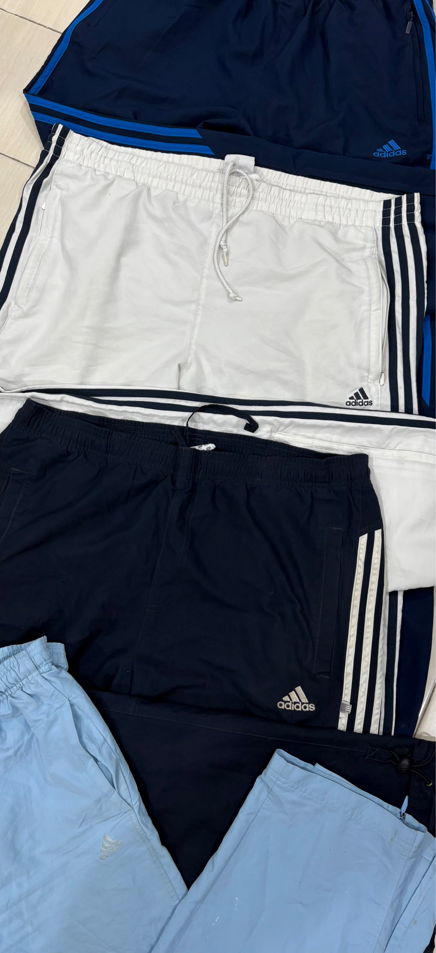 Adidas Calças de Treino de Nylon e Baggy
