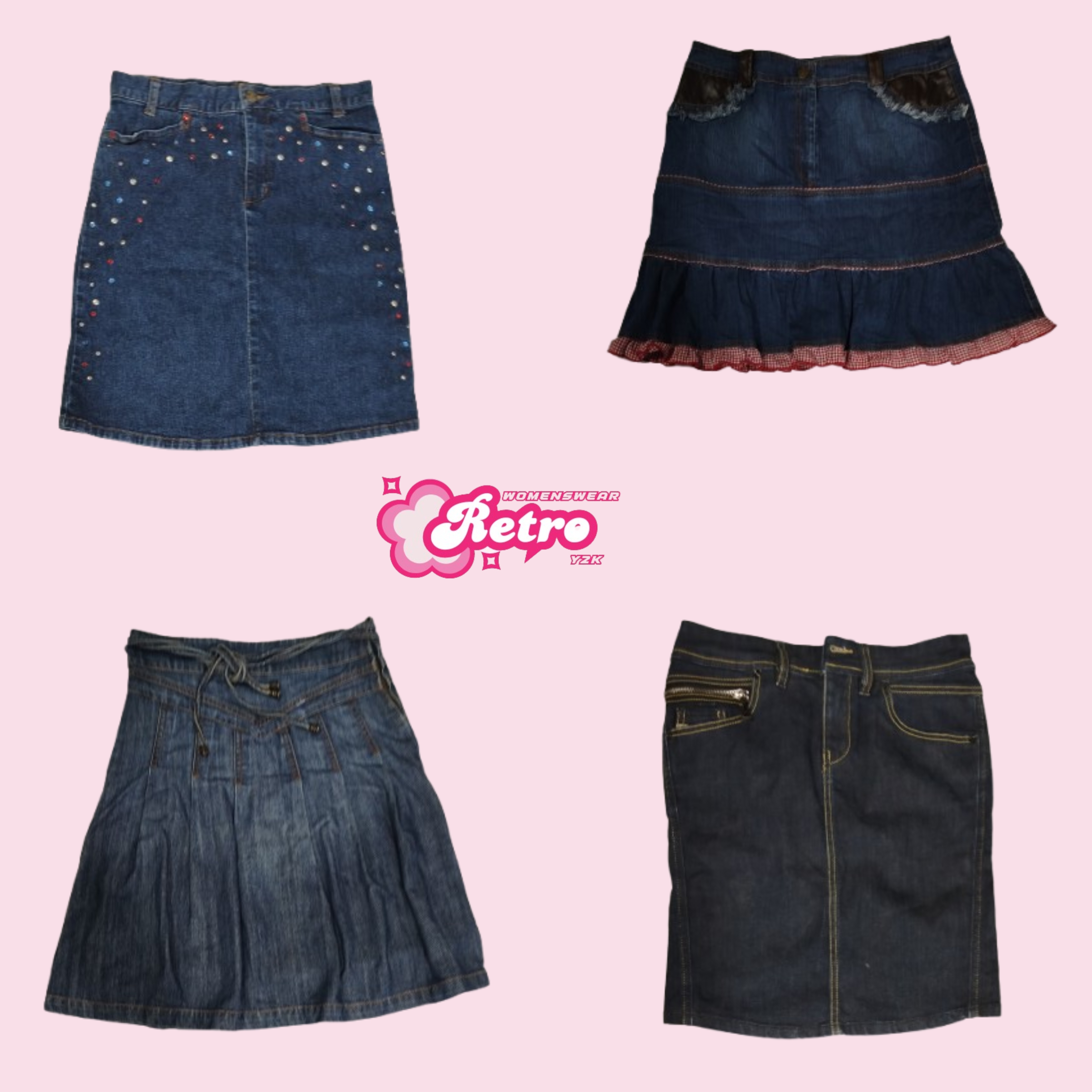 Y2K Bestseller Denim-Midirock (Aug-06)