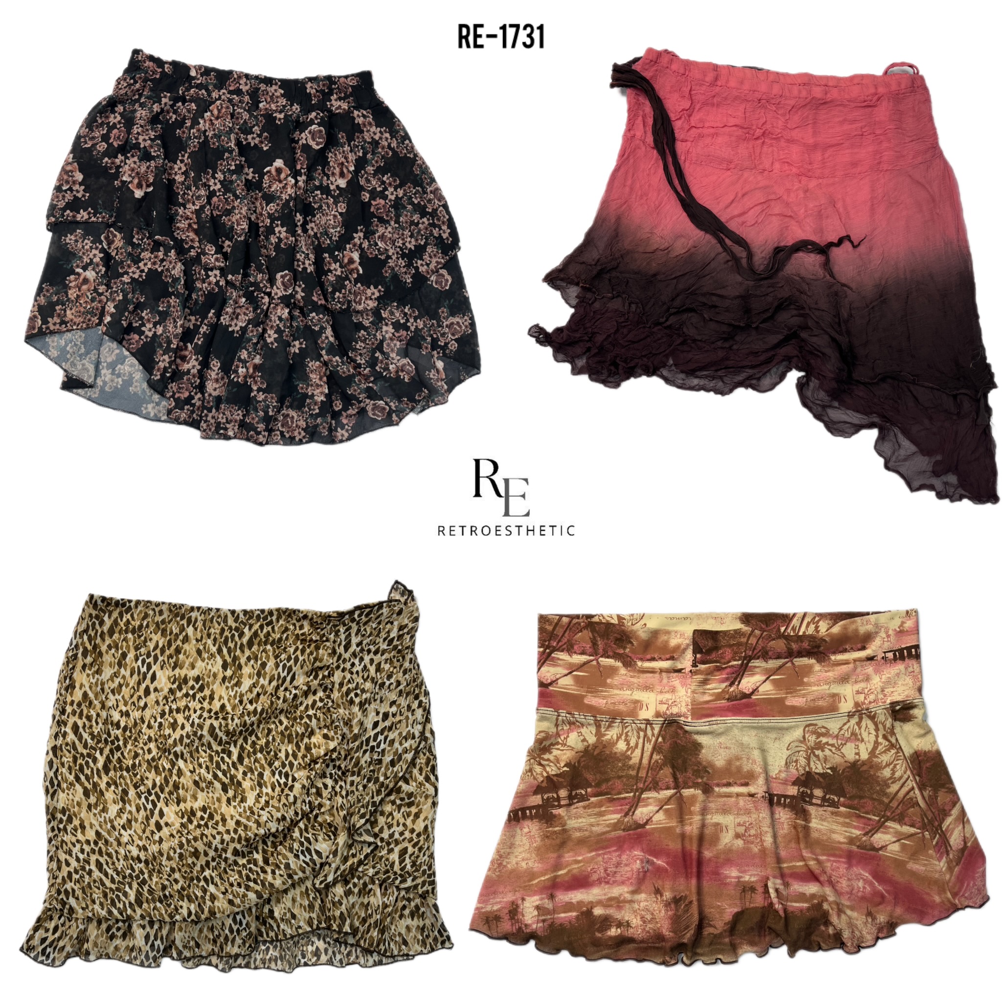 Y2K Pretty Girl Summer Mix Mini Skirts (RE-1731)