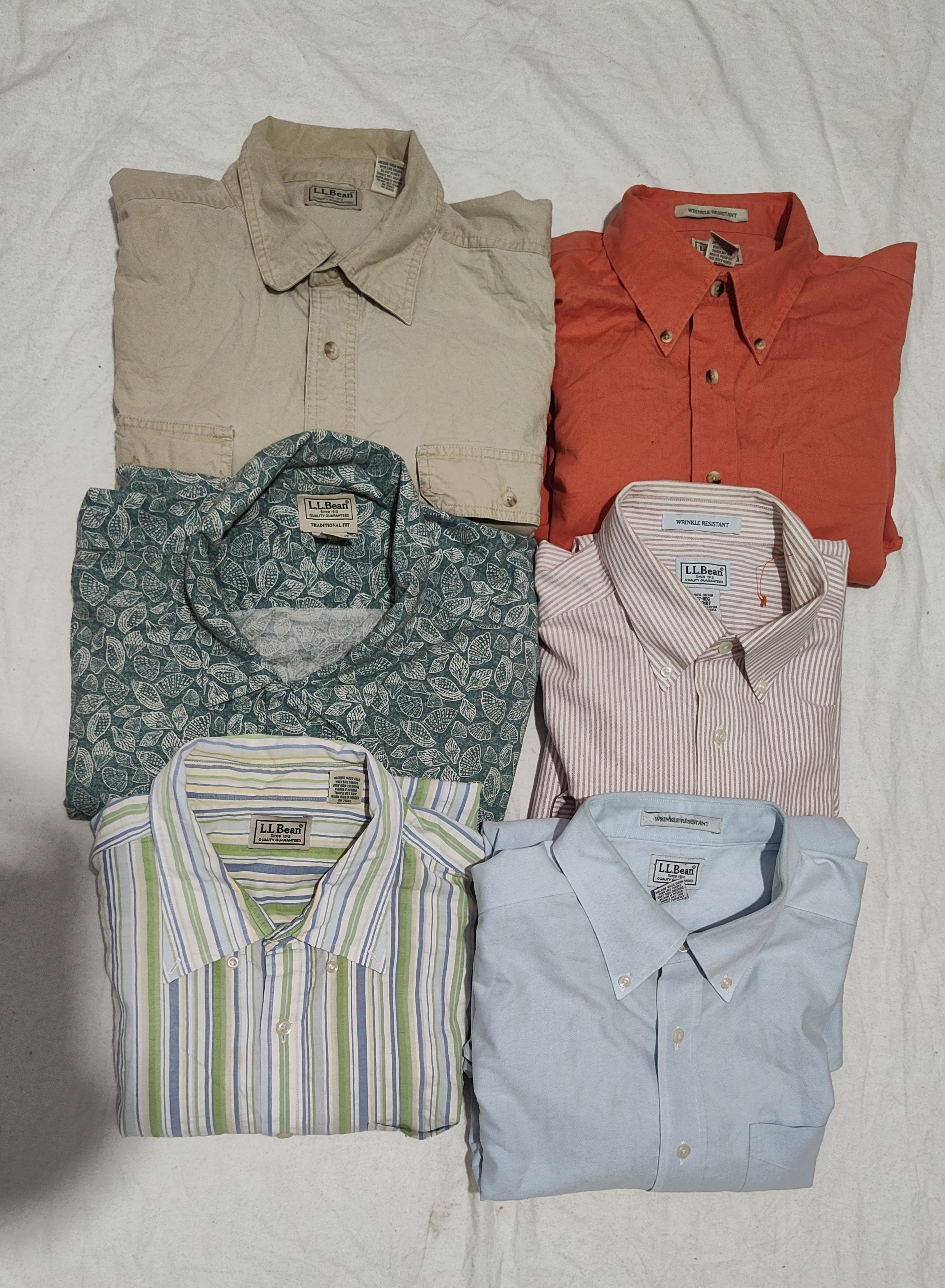 L.L.Bean men button down shirts