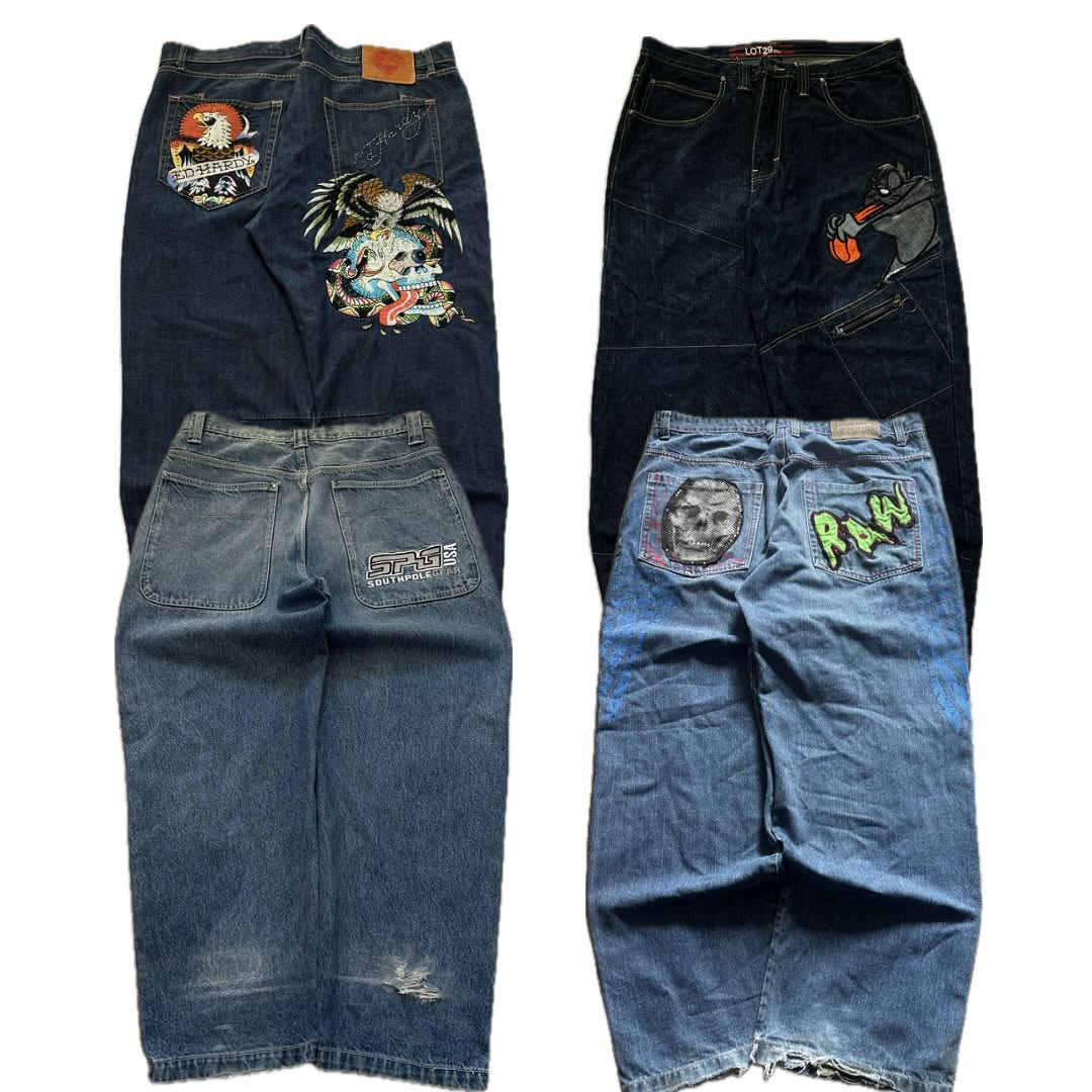 Hiphop Unbranded Jeans Baggy