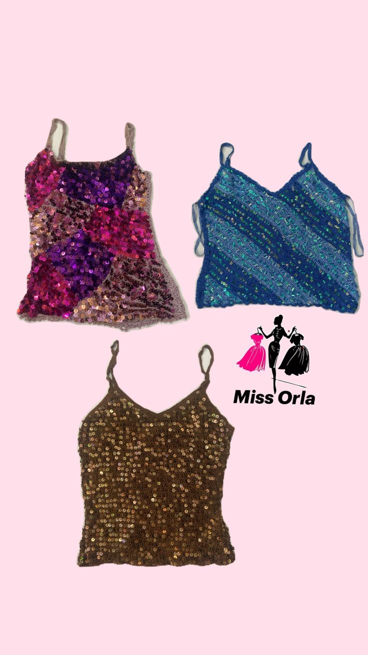 Y2k Shine Bright Sequin Cami (M-043)