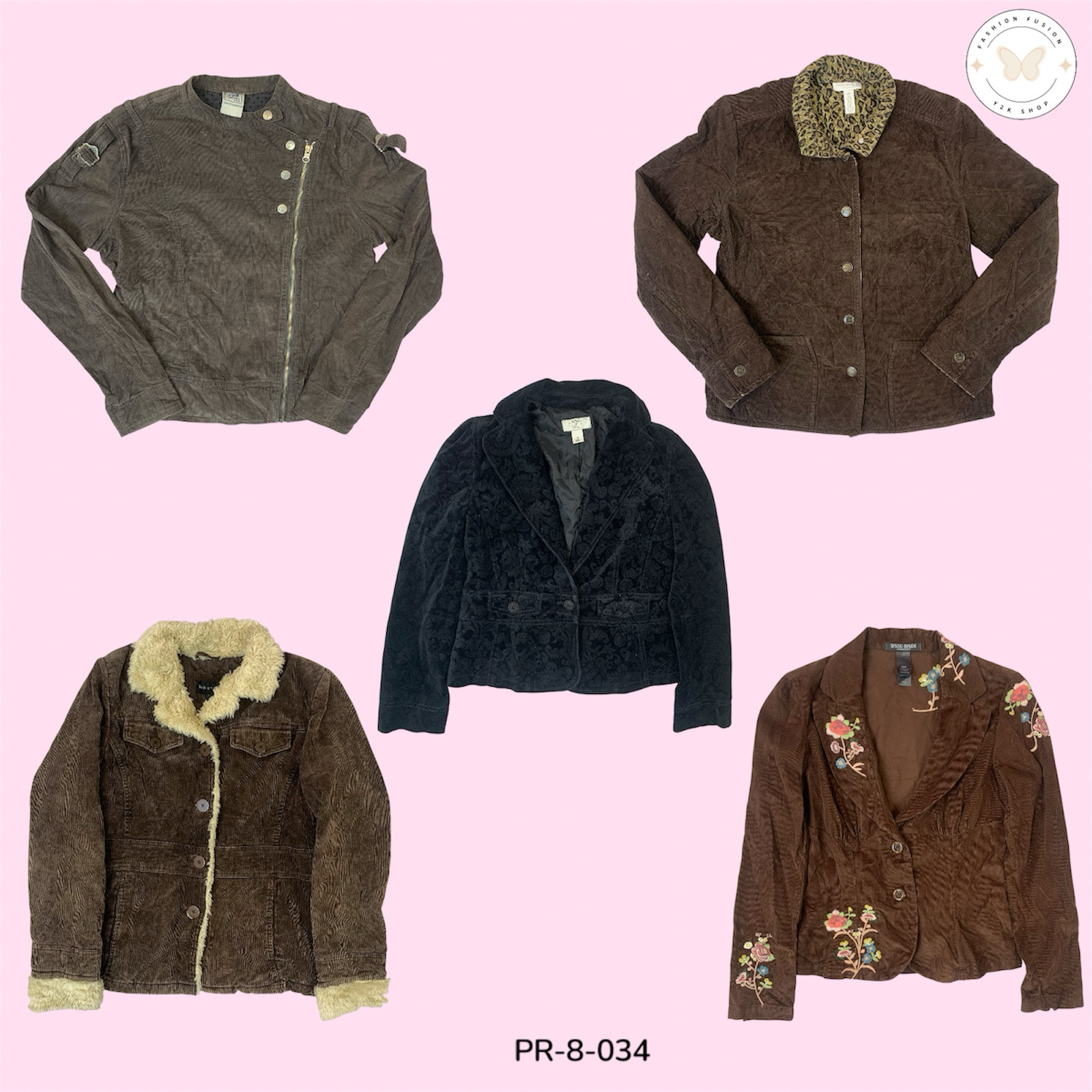 Mixed Corduroy Jacket – Trendy Street Style Essential (PR-8-034)