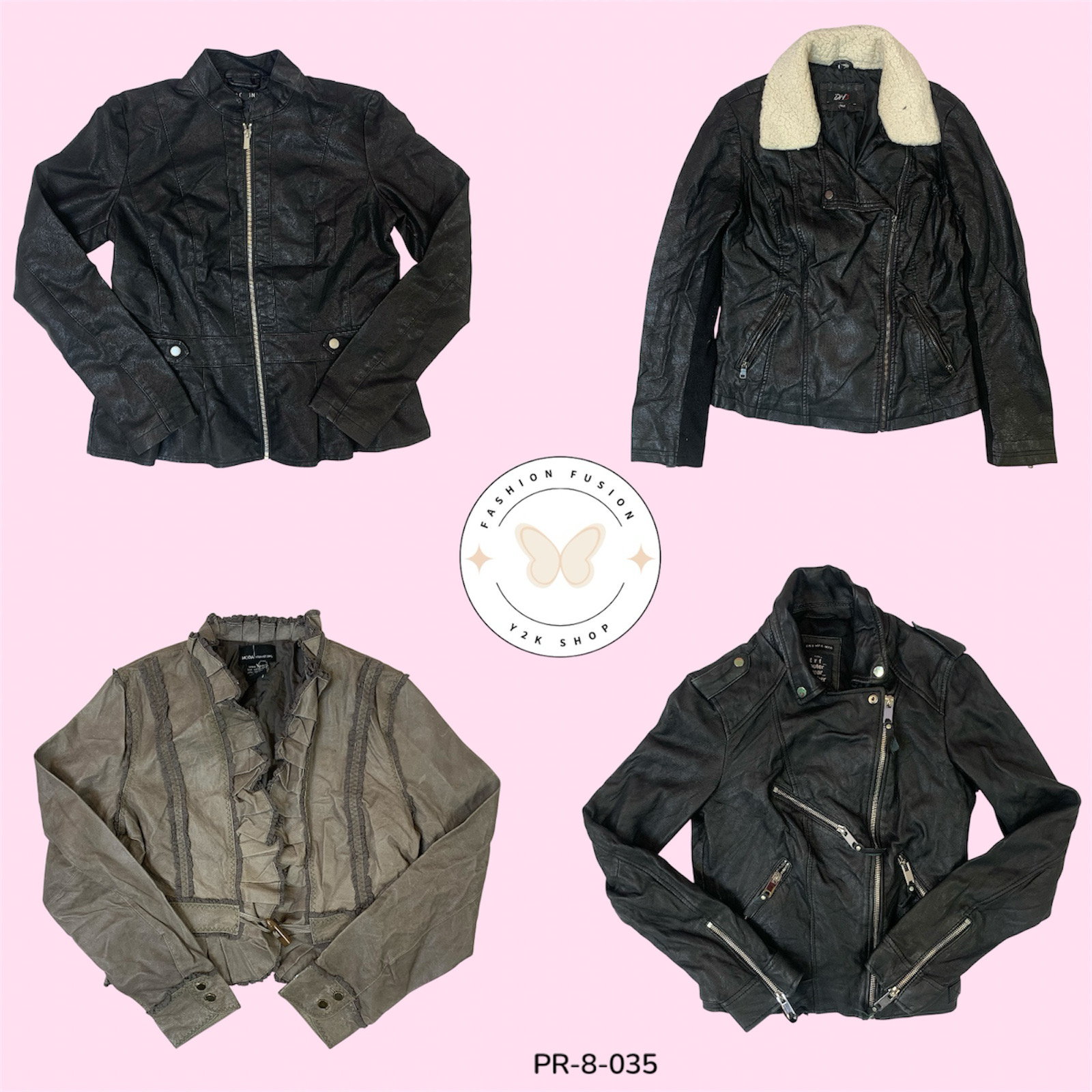 Fashion Jacket with Zipper & Button Details – Casual Chic (PR-8-035)