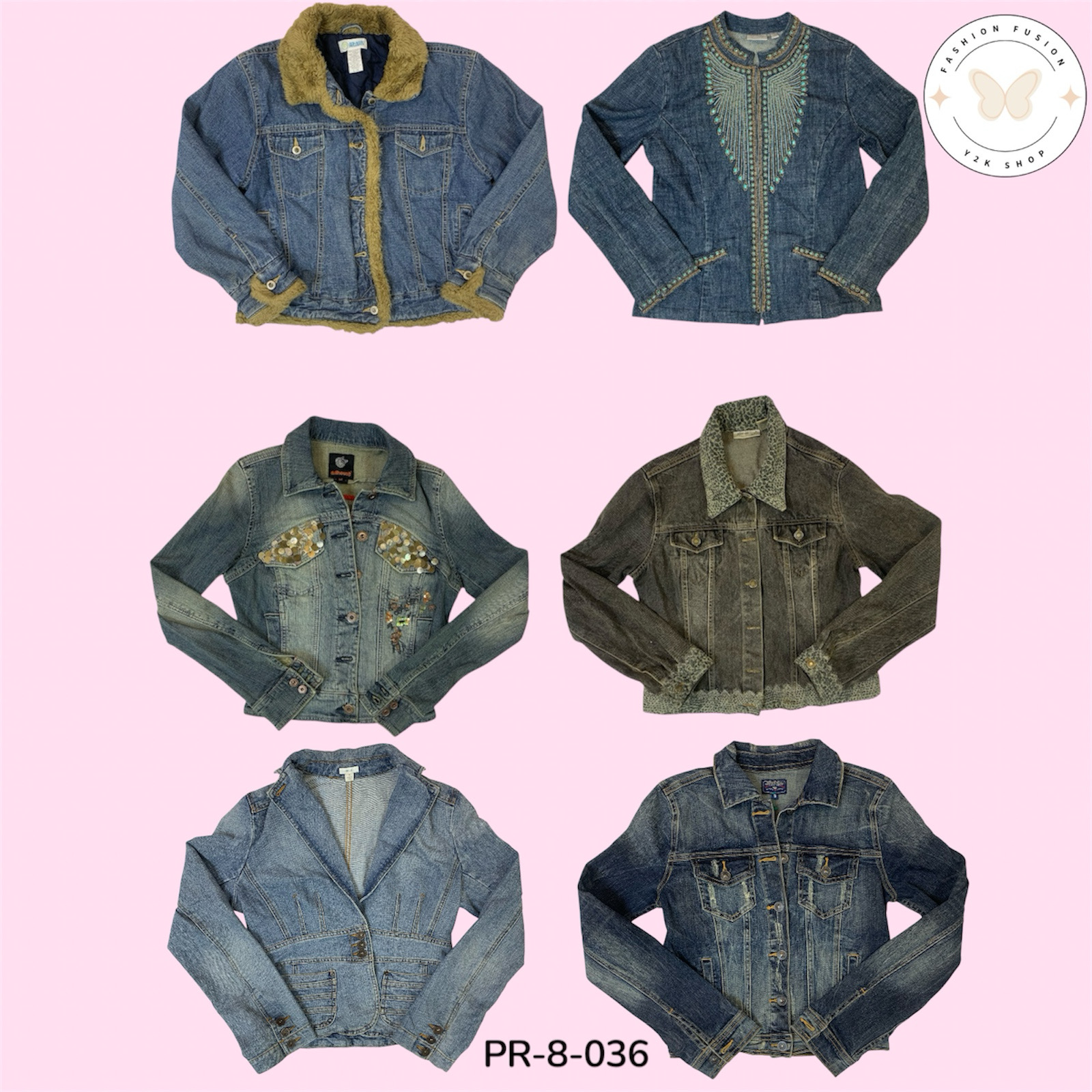 Women's Mix Denim Jacket – Casual & Cool Layering Piece (PR-8-036)