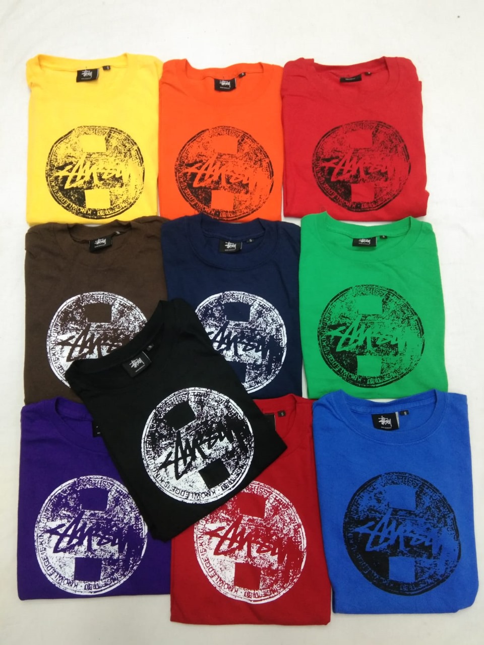 T-shirts Stussy imprimés style rework CR4728