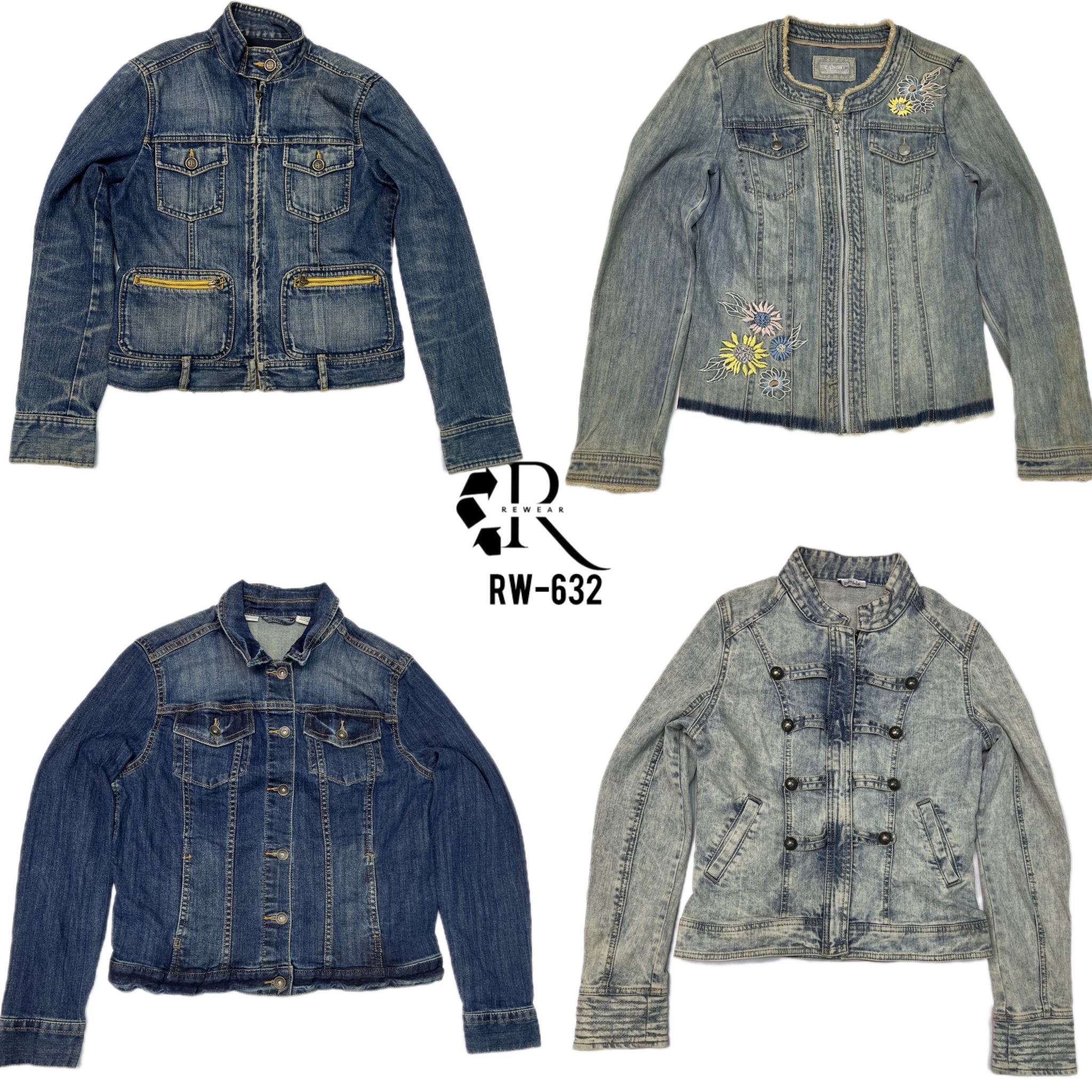 Jaquetas Jeans Mix da Era Britney Y2K (RW-632)