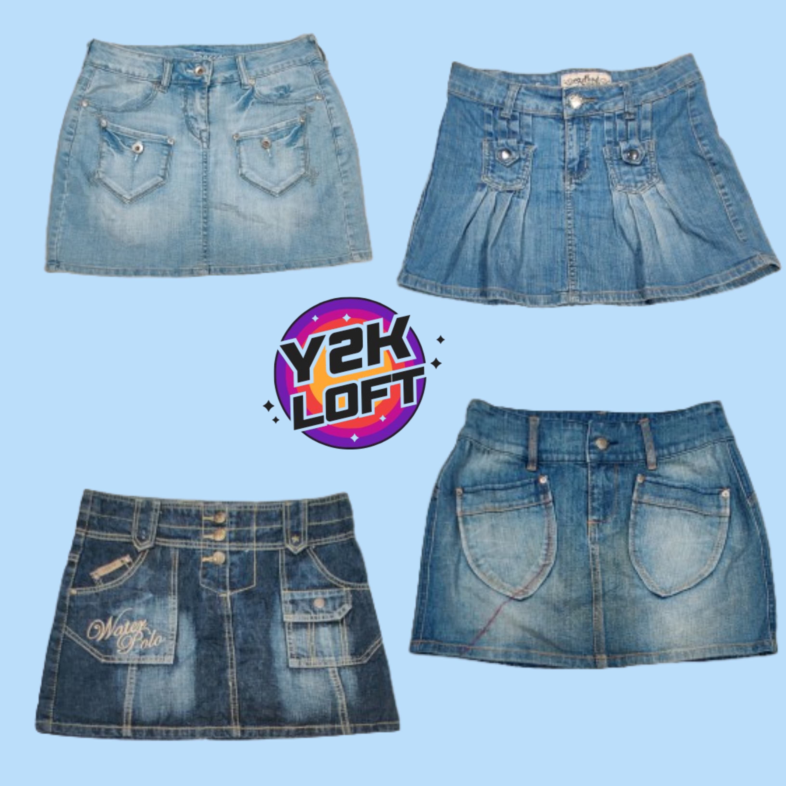 Y2K Marissa Cooper Denim Mini Skirts