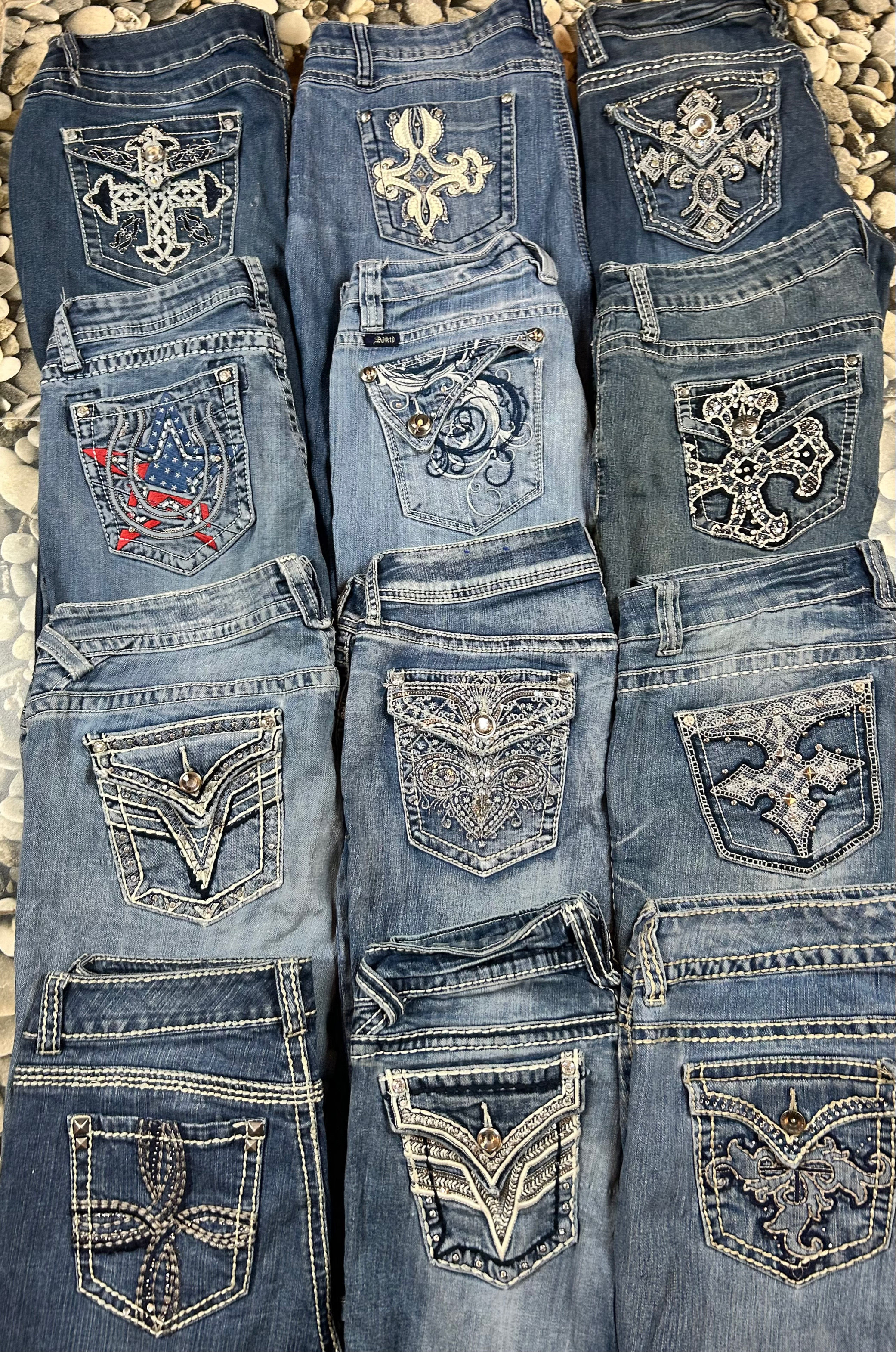 Conjunto de Jeans Bootcut Vintage | Jeans Flare e de Cintura Baixa Y2K