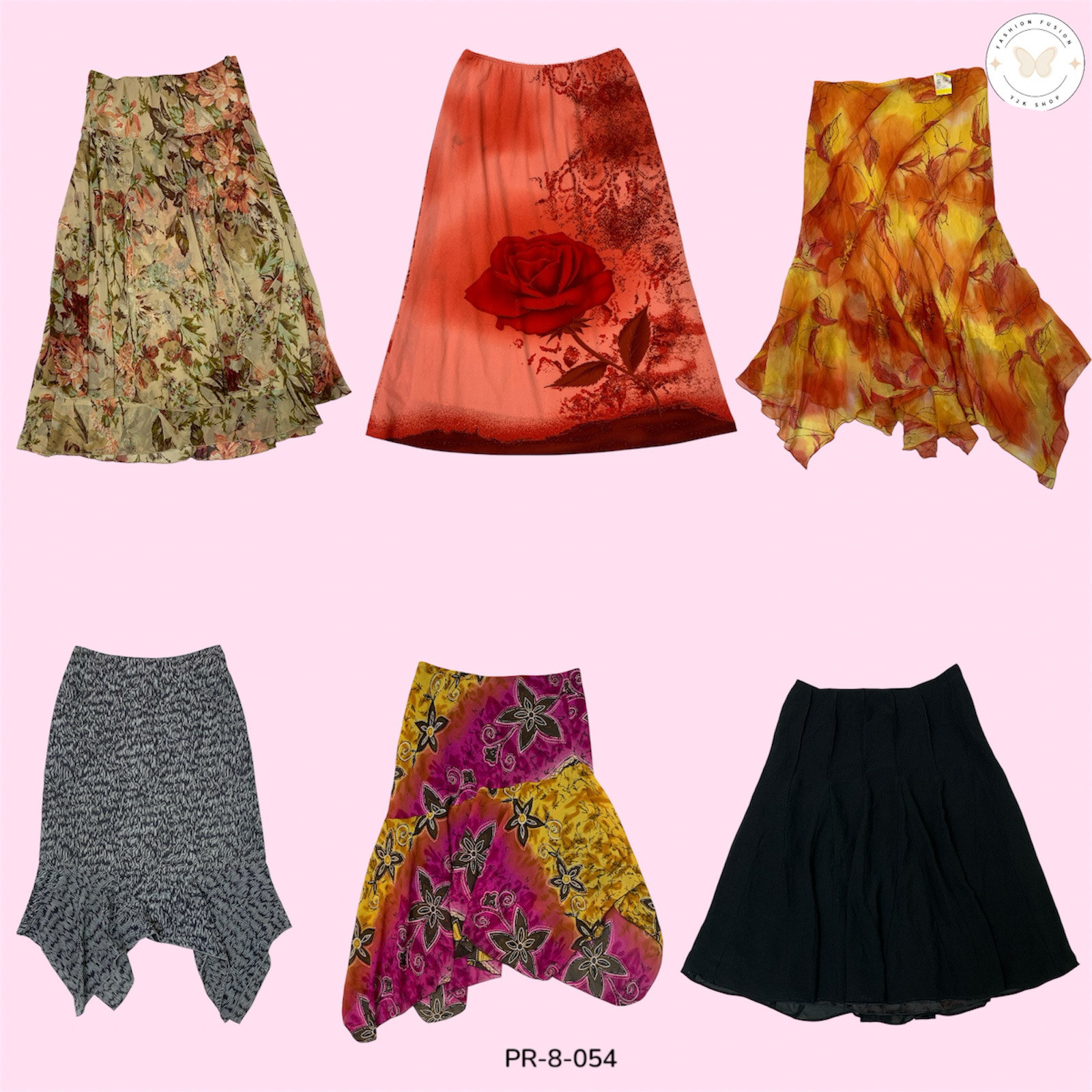 Trendy Women's Poly Skirt – Lightweight & Stylish (PR-8-054)